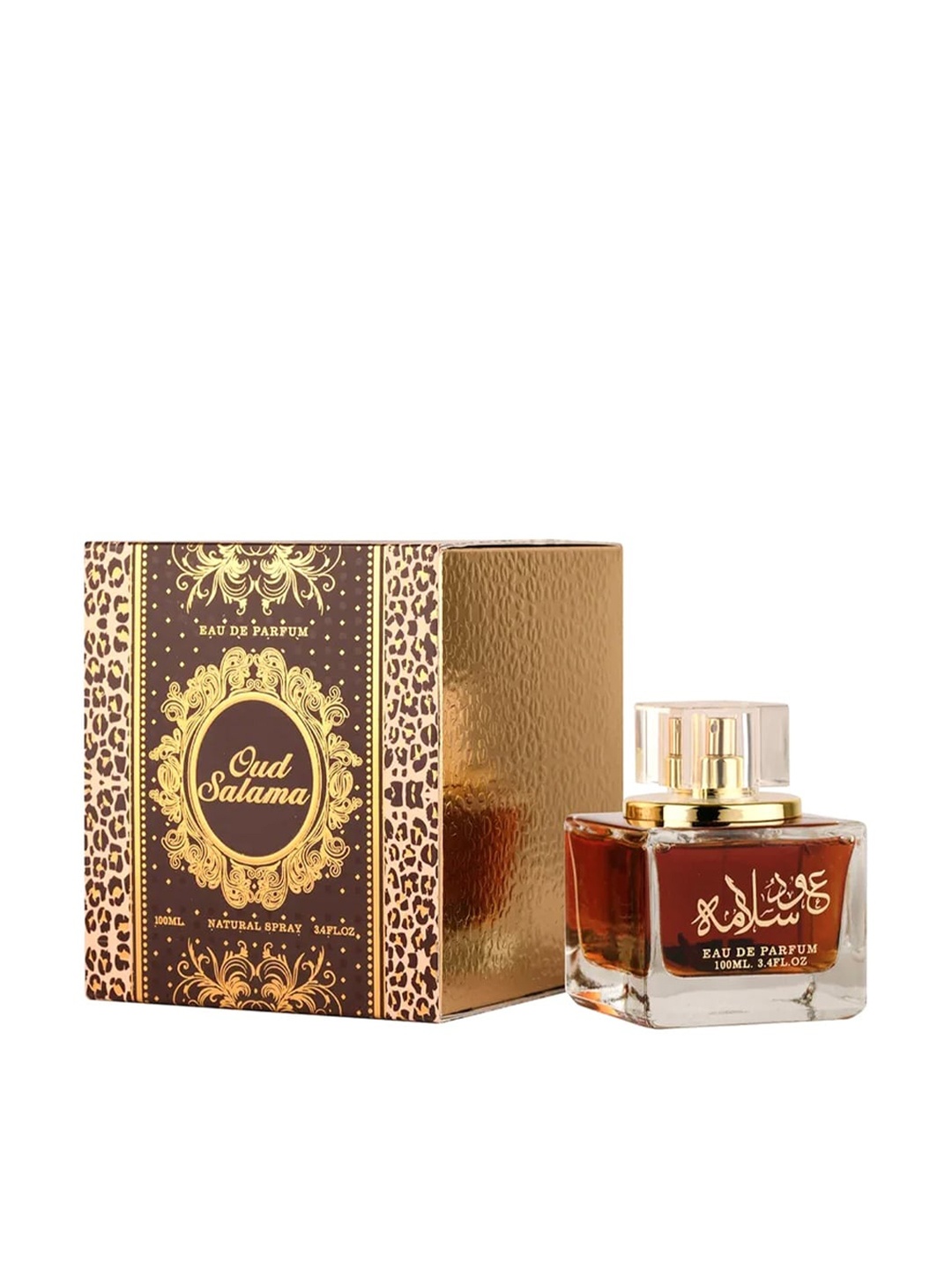 

Lattafa Unisex Oud Salama Long Lasting Imported Eau De Perfume 100 ml, Gold