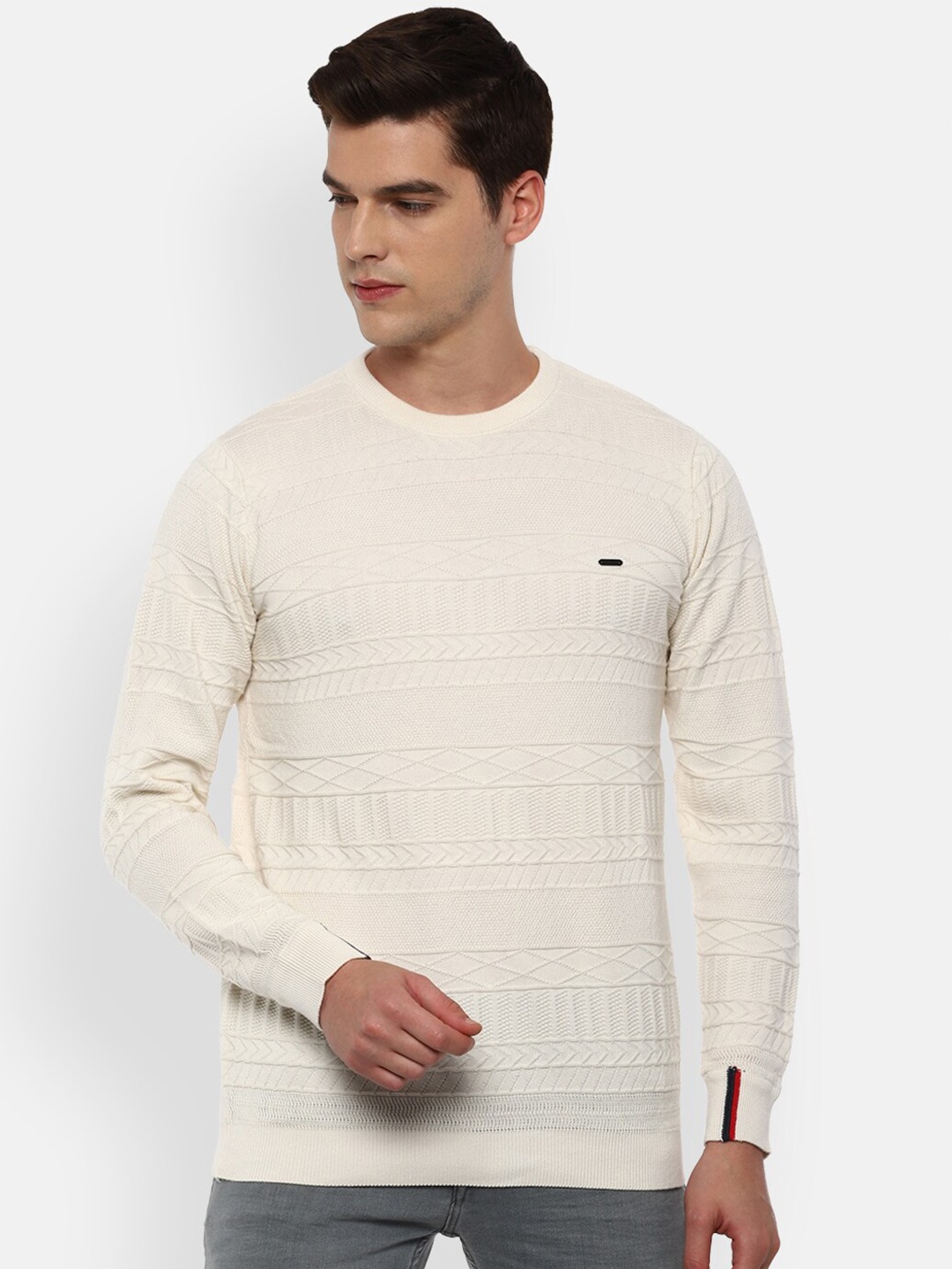 

Van Heusen Sport Men Beige Pullover