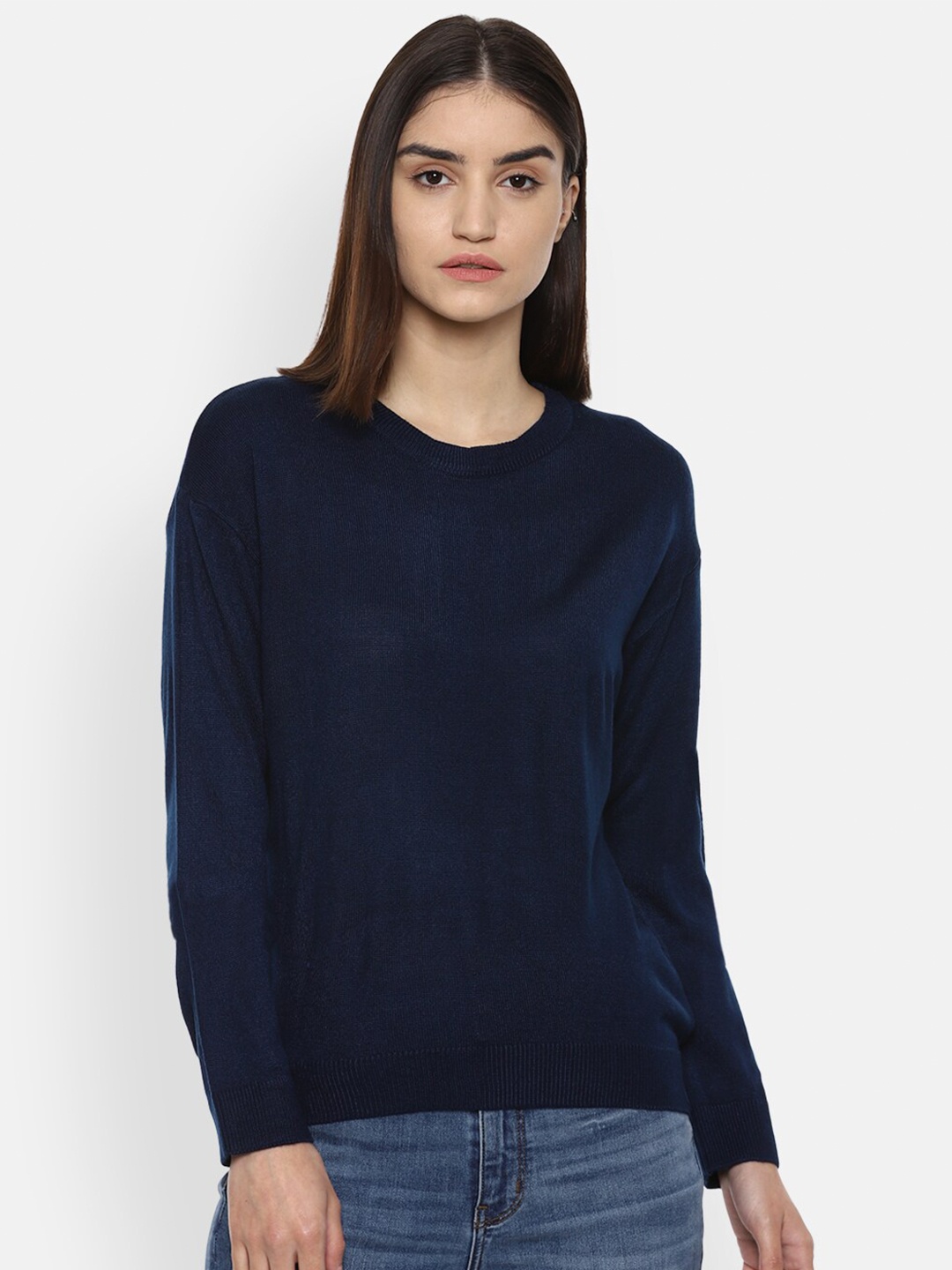 

Van Heusen Woman Women Navy Blue Acrylic Pullover