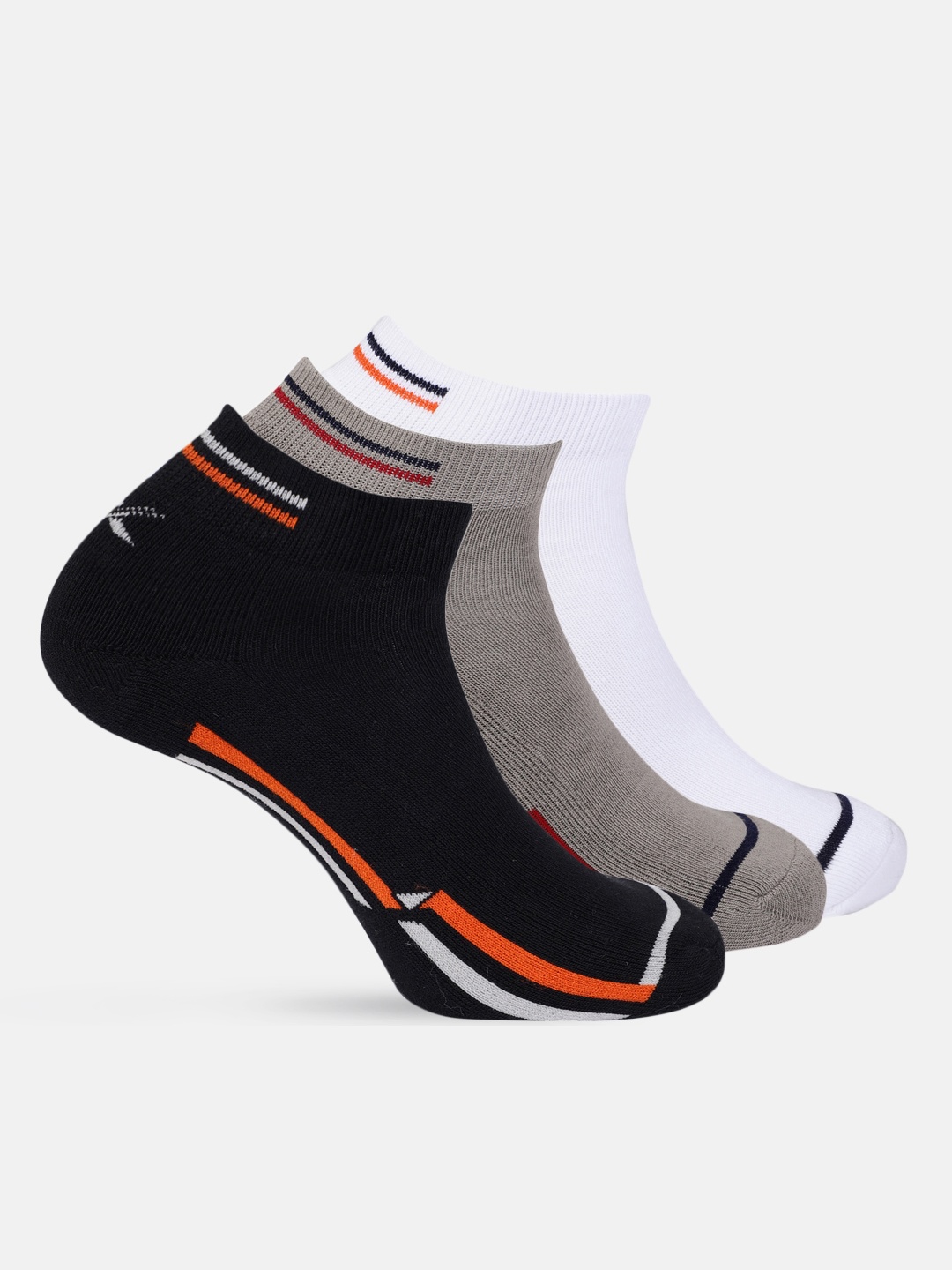 

HRX by Hrithik Roshan Men Quarter length Pack of 3 Terry Socks, Black