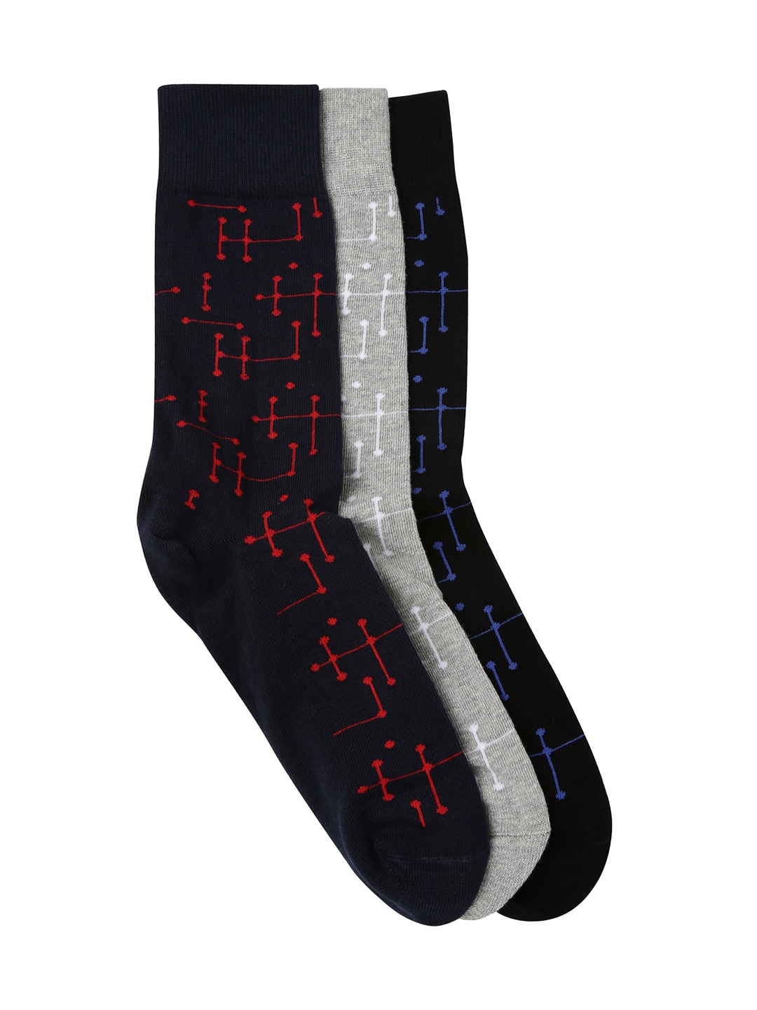 

Mast & Harbour Men Set of 3 Socks, Navy blue
