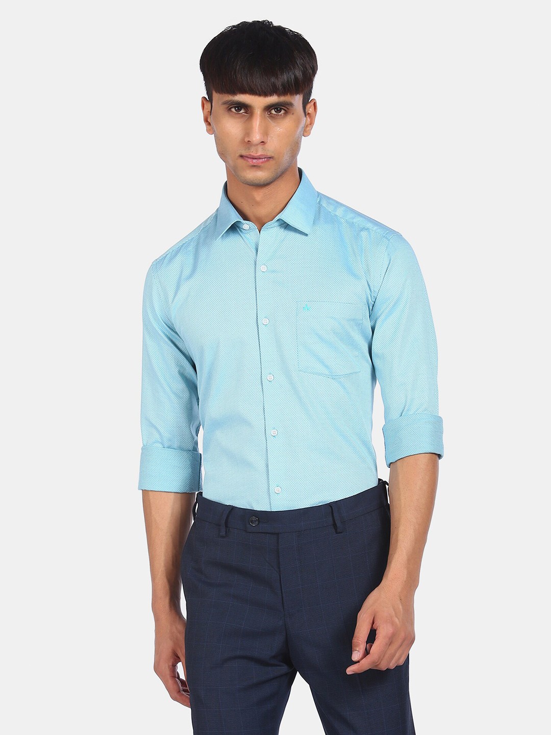 

Arrow Men Blue Opaque Casual Shirt