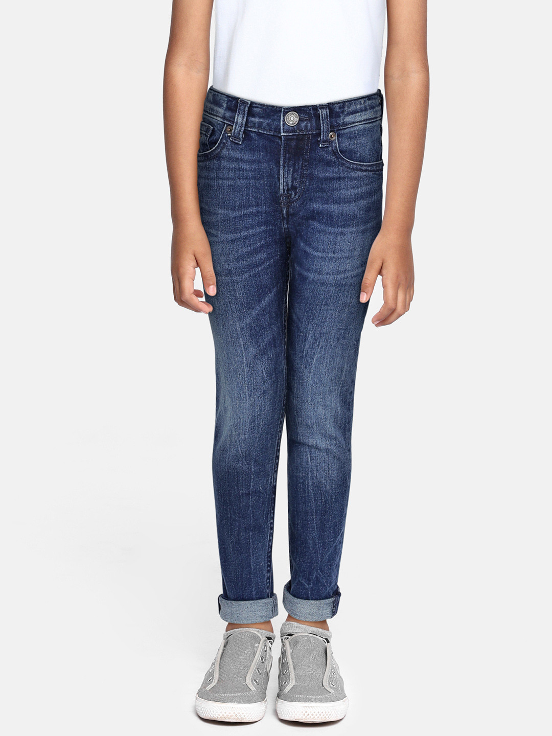 

Tommy Hilfiger Boys Blue Regular Fit Clean Look Stretchable Jeans