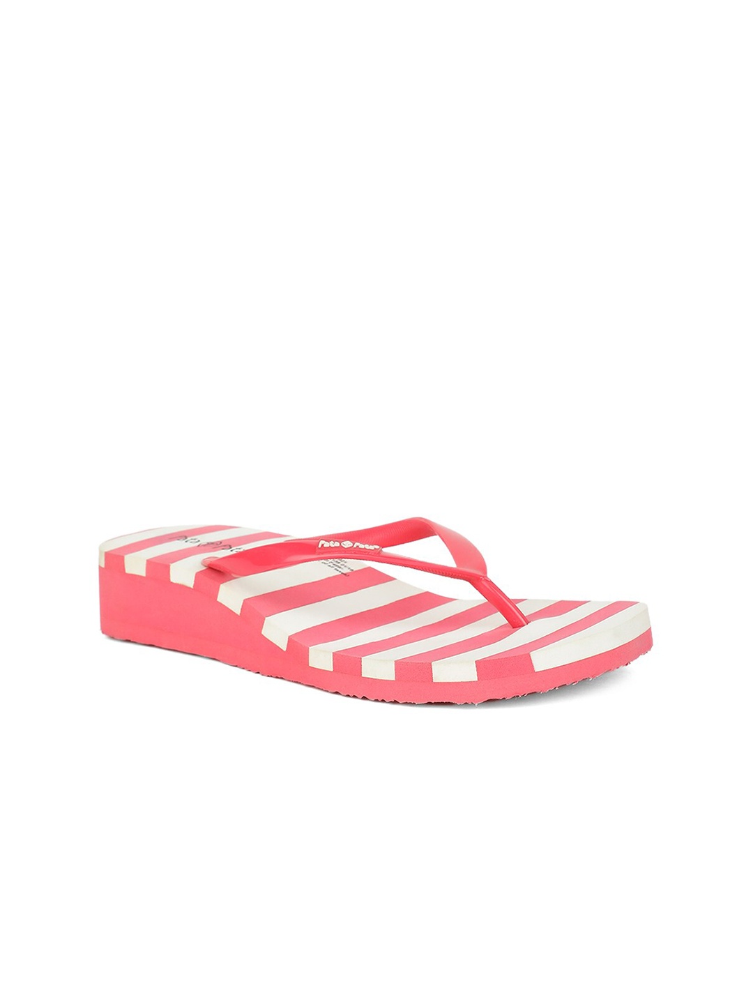 

Naturalizer Women Coral & White Striped Thong Flip-Flops