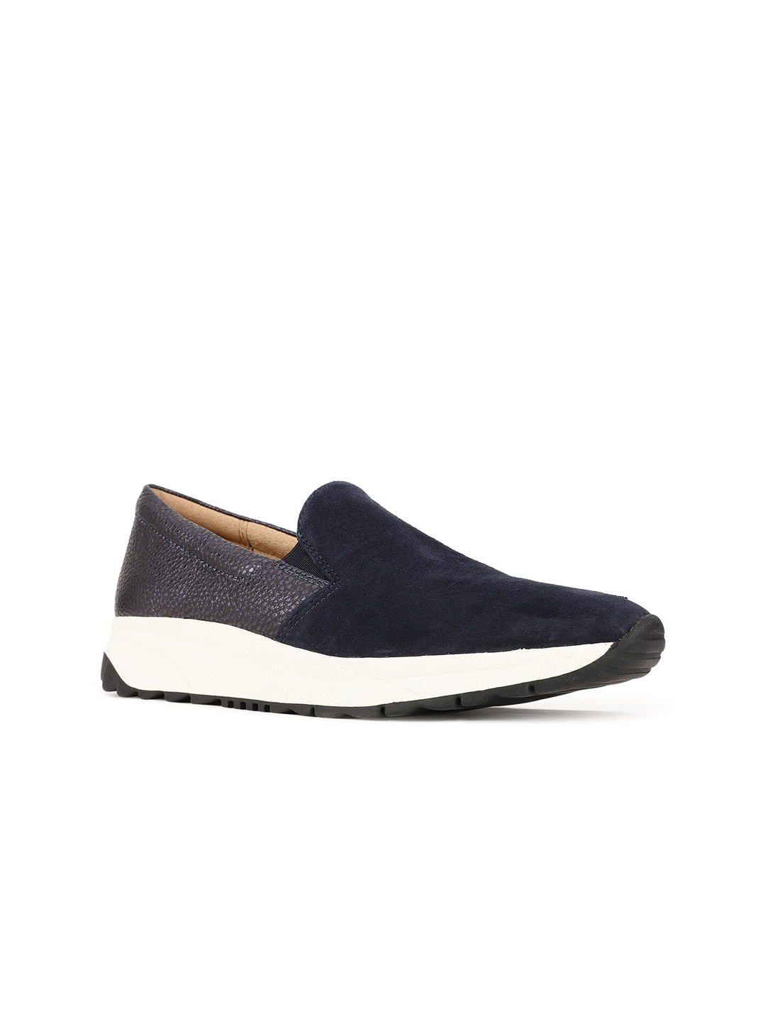 

Naturalizer Women Blue Textured Slip-On Sneakers