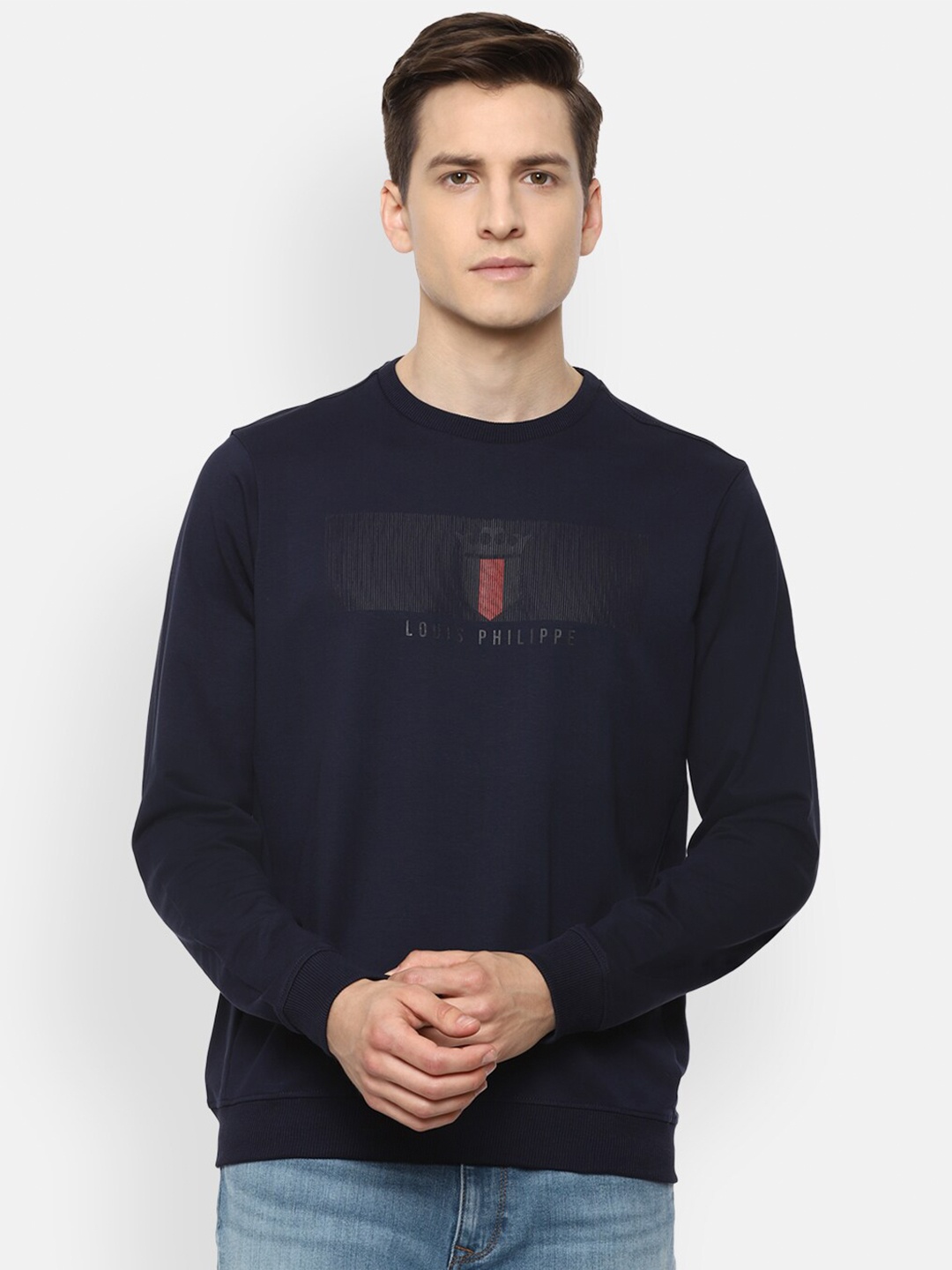 

Louis Philippe Sport Men Navy Blue Sweatshirt