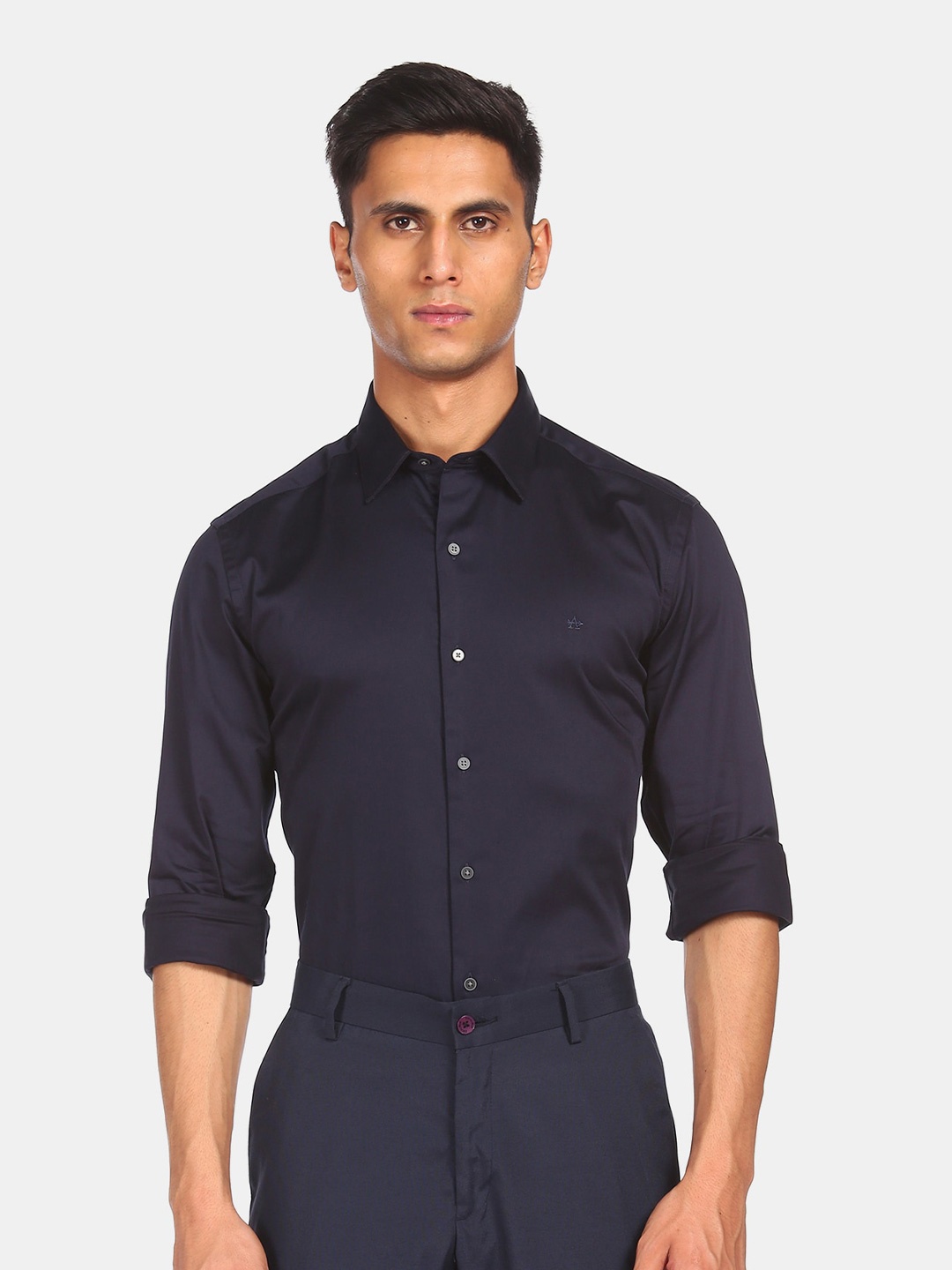 

Arrow New York Men Slim Fit Formal Shirt, Black