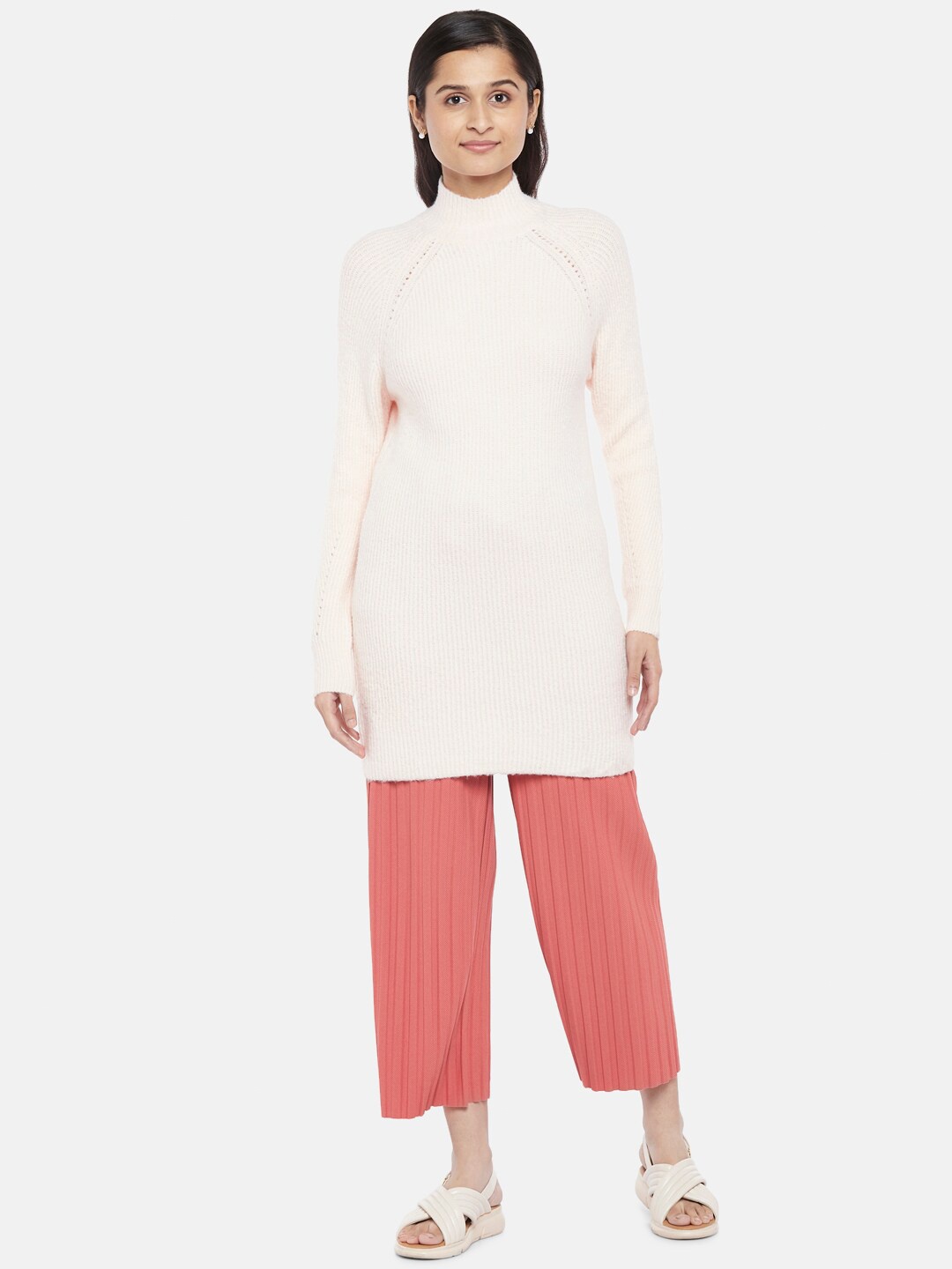 

Honey by Pantaloons Women Pink Longline Pullover