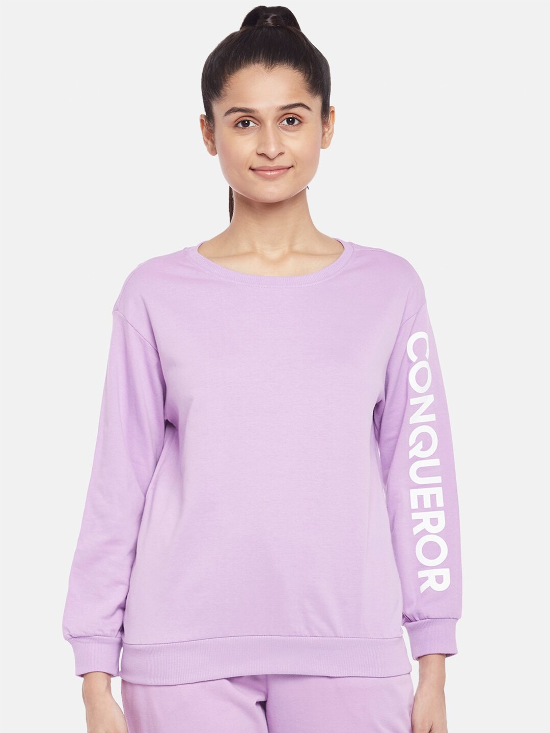 

Ajile by Pantaloons Women Purple Sweatshirt