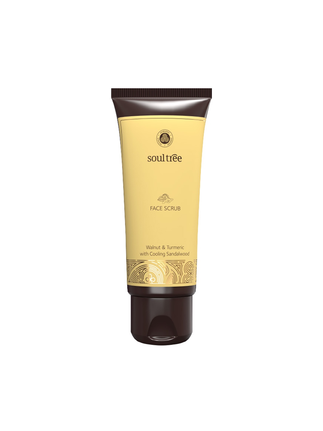 

Soultree Face Scrub - Walnut & Turmeric with Cooling Sandalwood - 100gm, Yellow