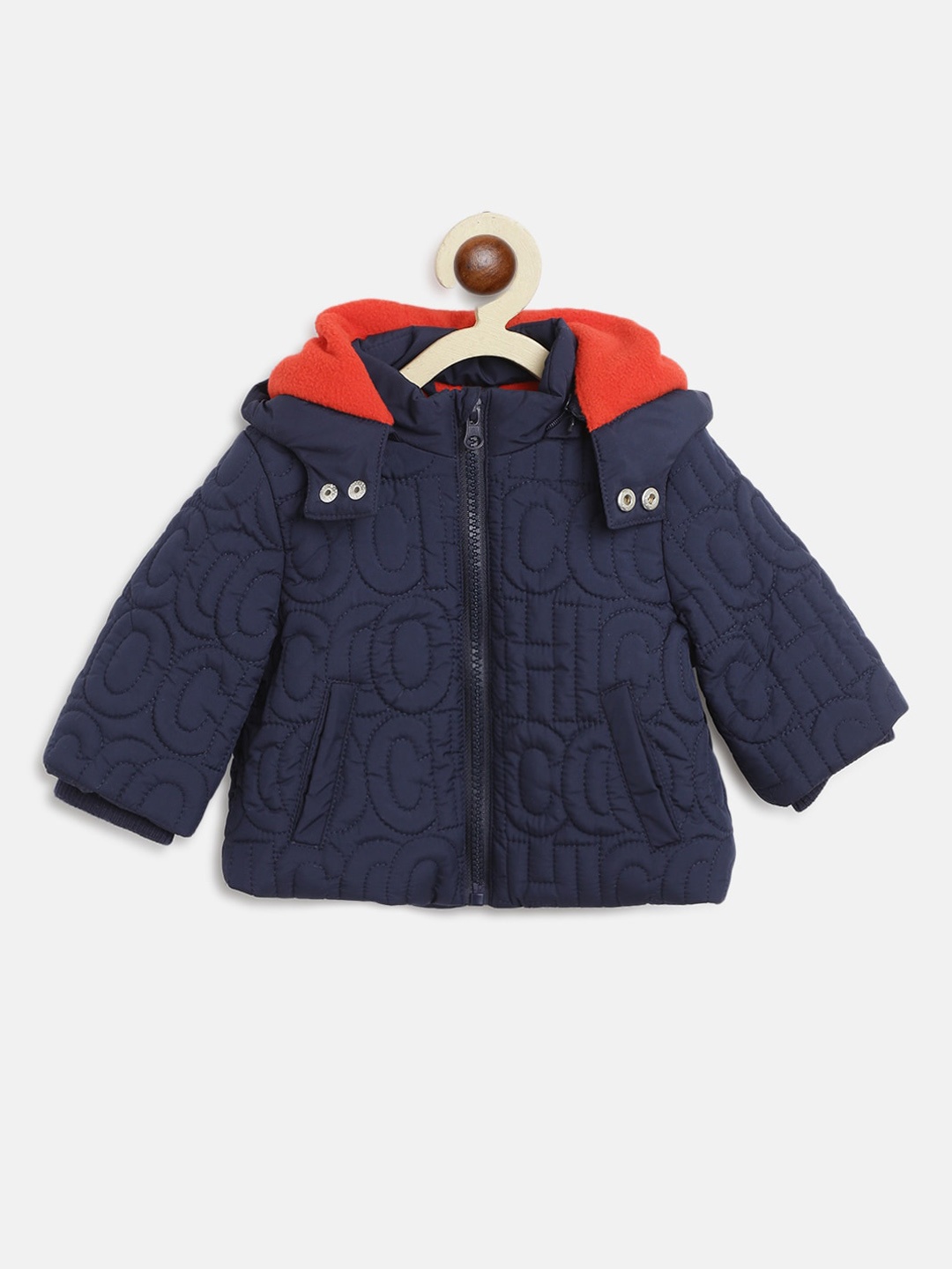 

Chicco Boys Navy Blue Padded Jacket with Patchwork