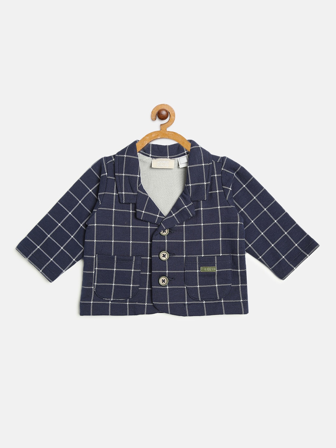 

Chicco Boys Blue White Checked Sustainable Tailored Jacket