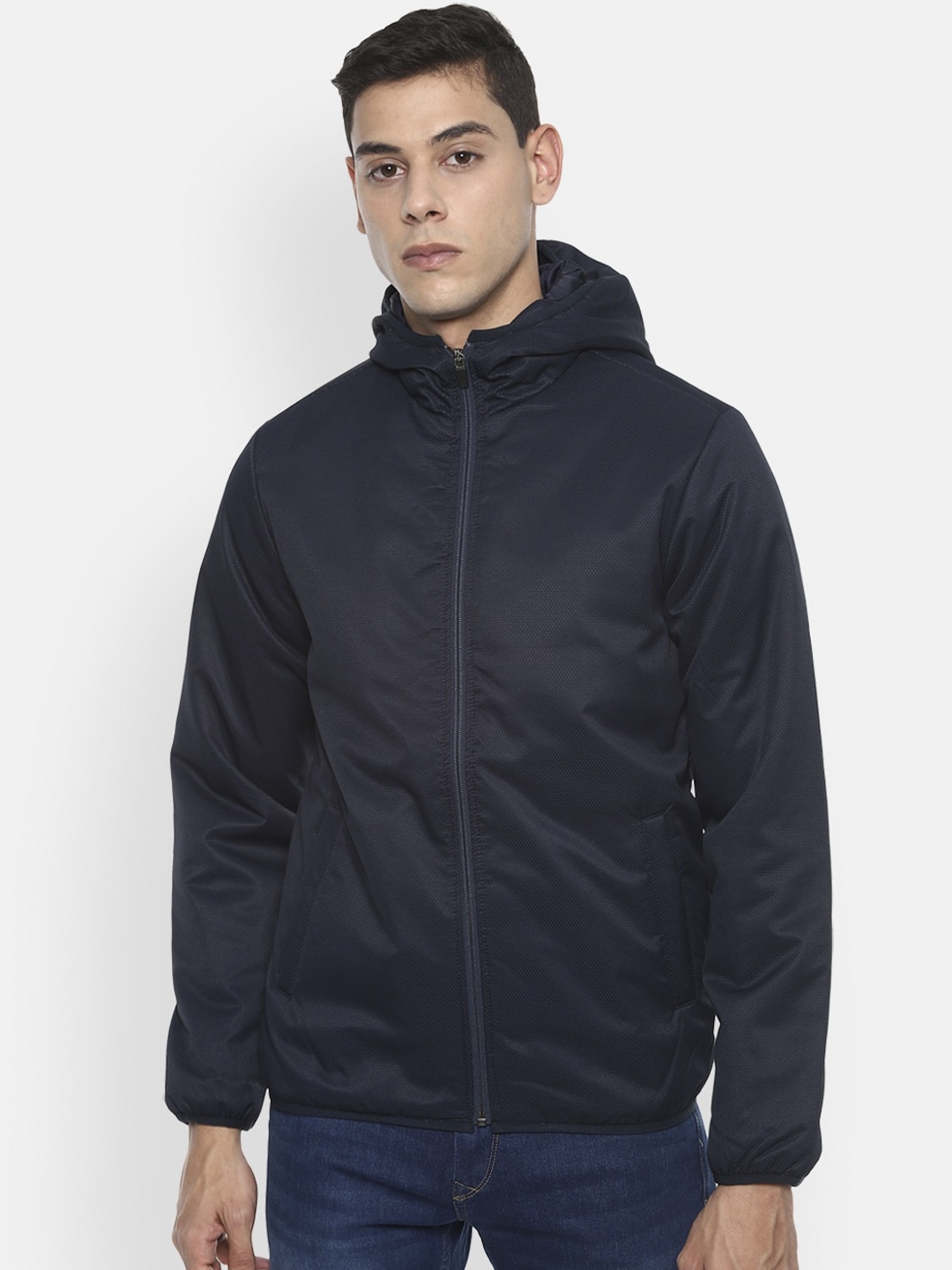 

Van Heusen Sport Men Navy Blue Sporty Jacket