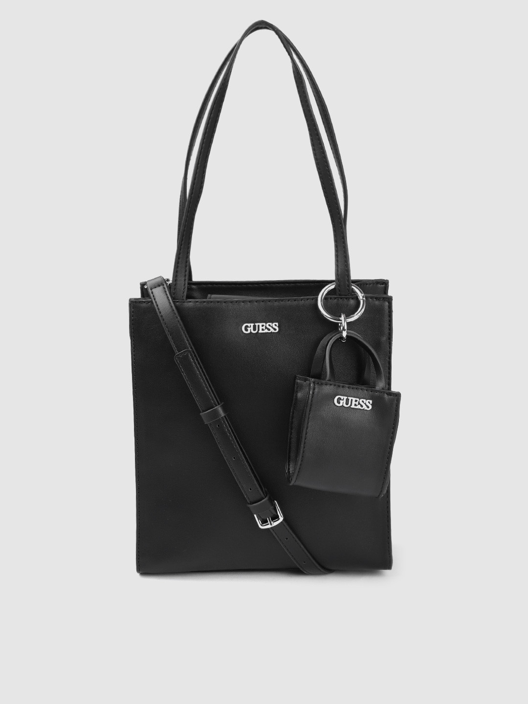 

GUESS Black Structured Handheld Bag
