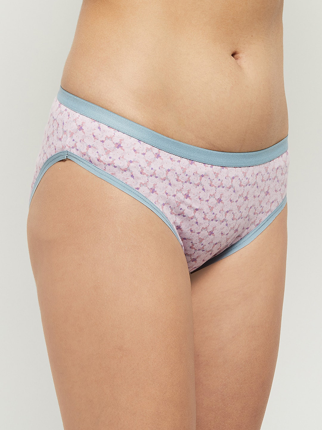 

max Women Purple & White Printed Basic Briefs