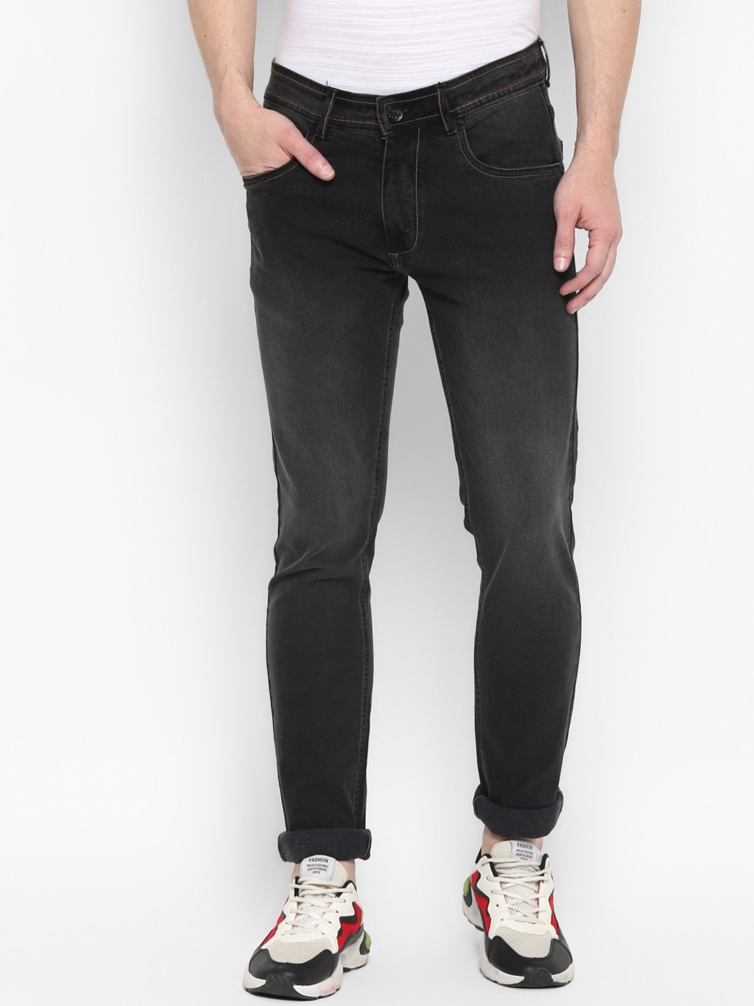 

Red Chief Men Charcoal Light Fade Jeans