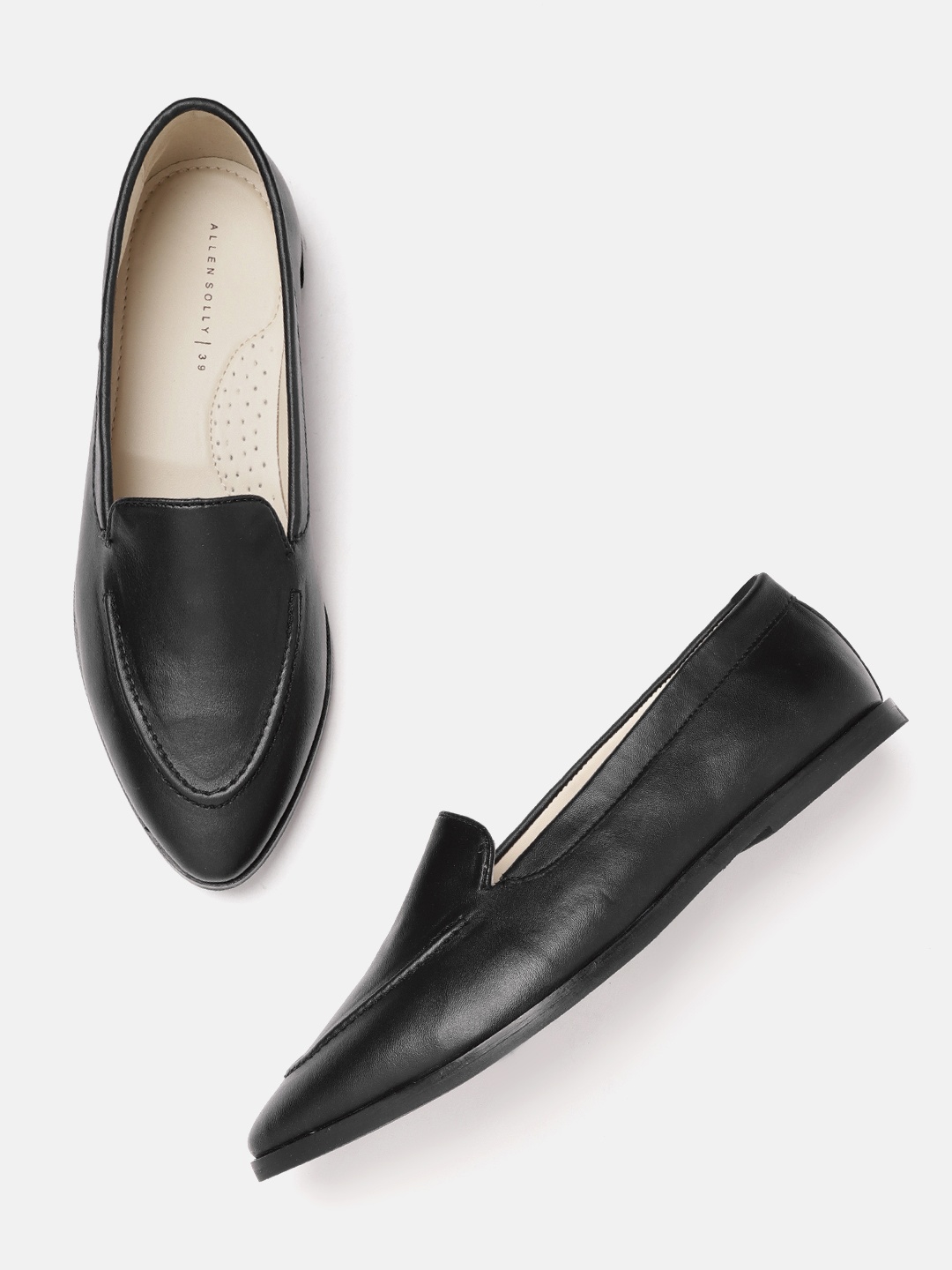 

Allen Solly Women Black Solid Slip-Ons