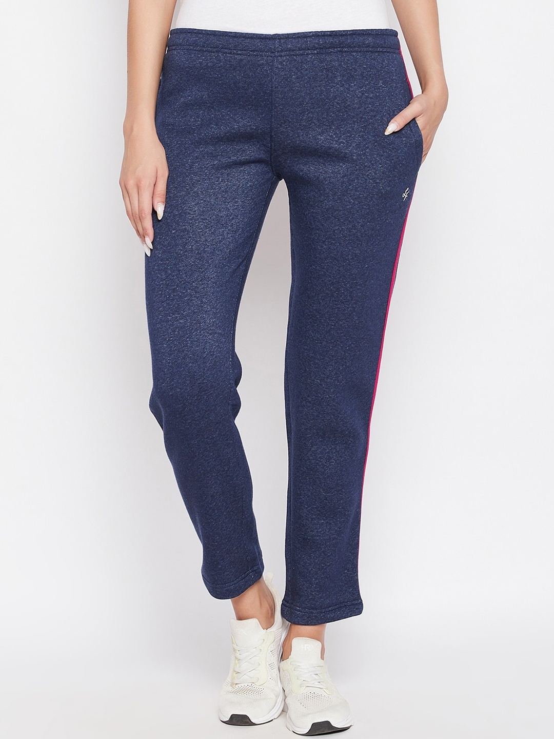 

NEVA Women Blue Self Design Track Pants