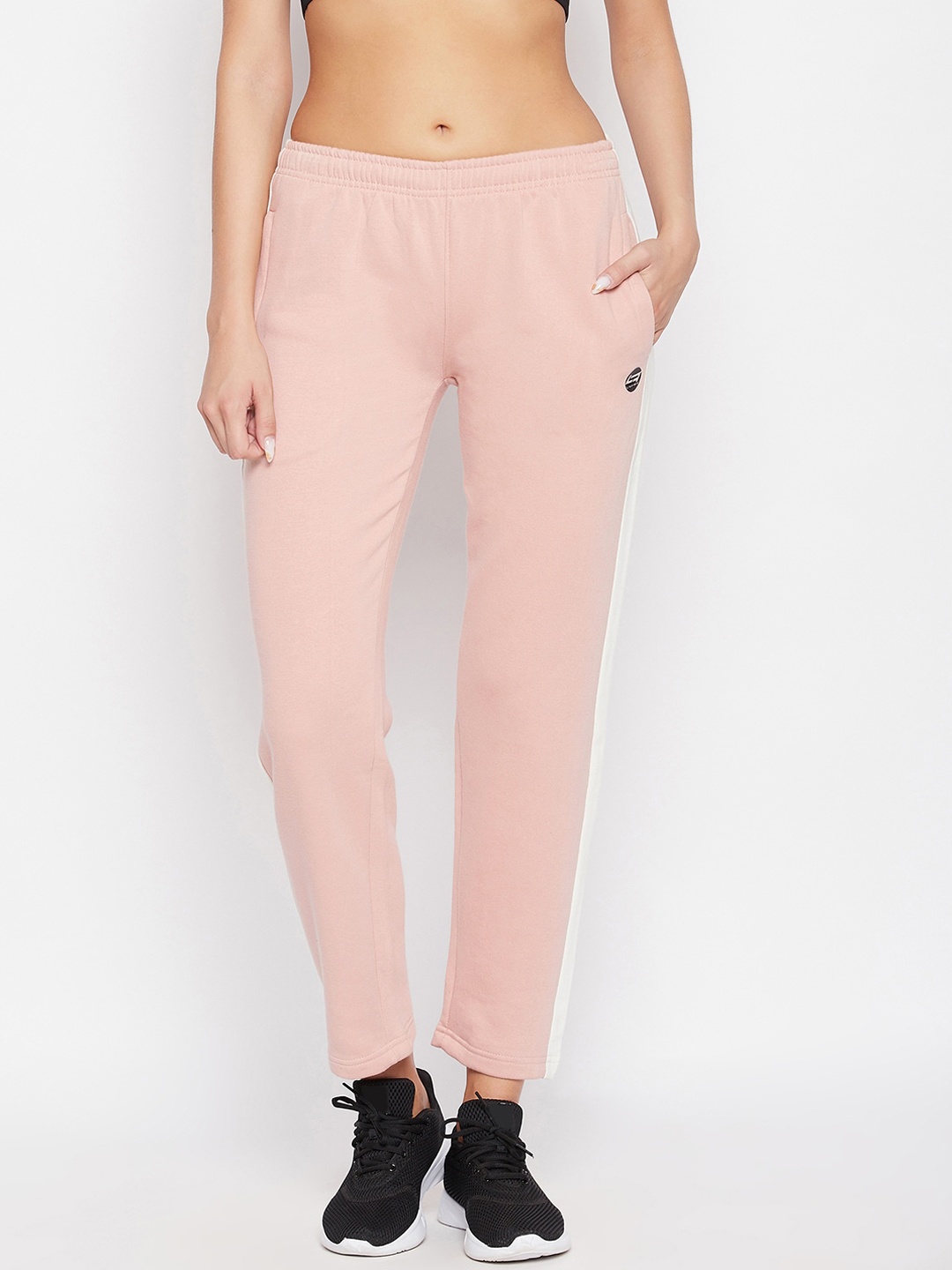 

NEVA Women Pink Solid Cotton Track Pants