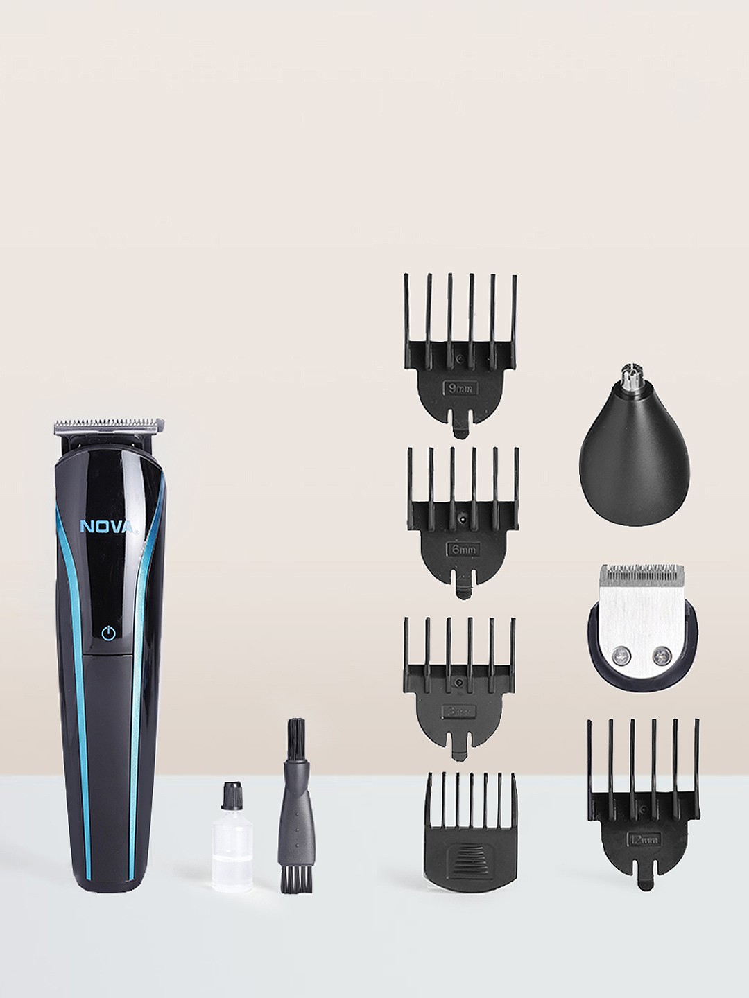 

NOVA NG-1145 Cordless Rechargeable Multi Grooming Trimmer - Black & Blue