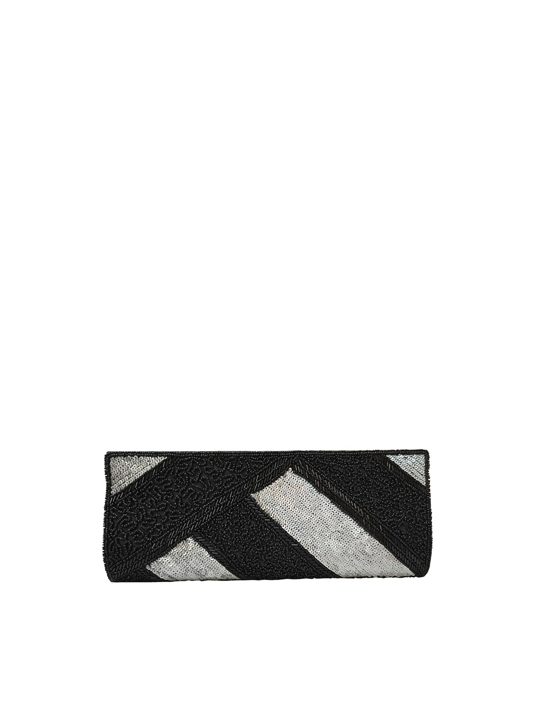 

Spice Art Women Black & Grey Embroidered Purse Clutch