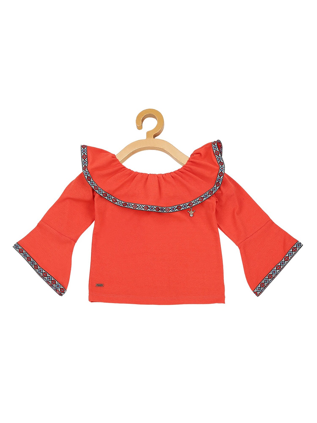 

Actuel Coral Embellished Regular Top