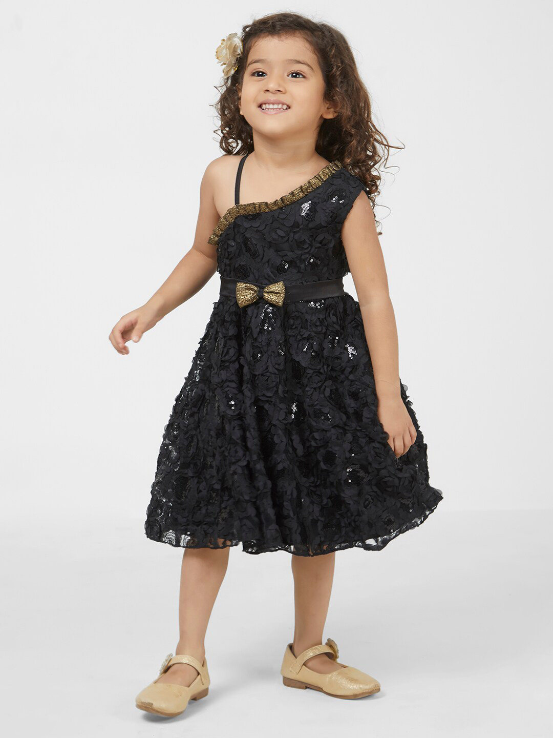 

TIC TAC TOE Black Floral Dress