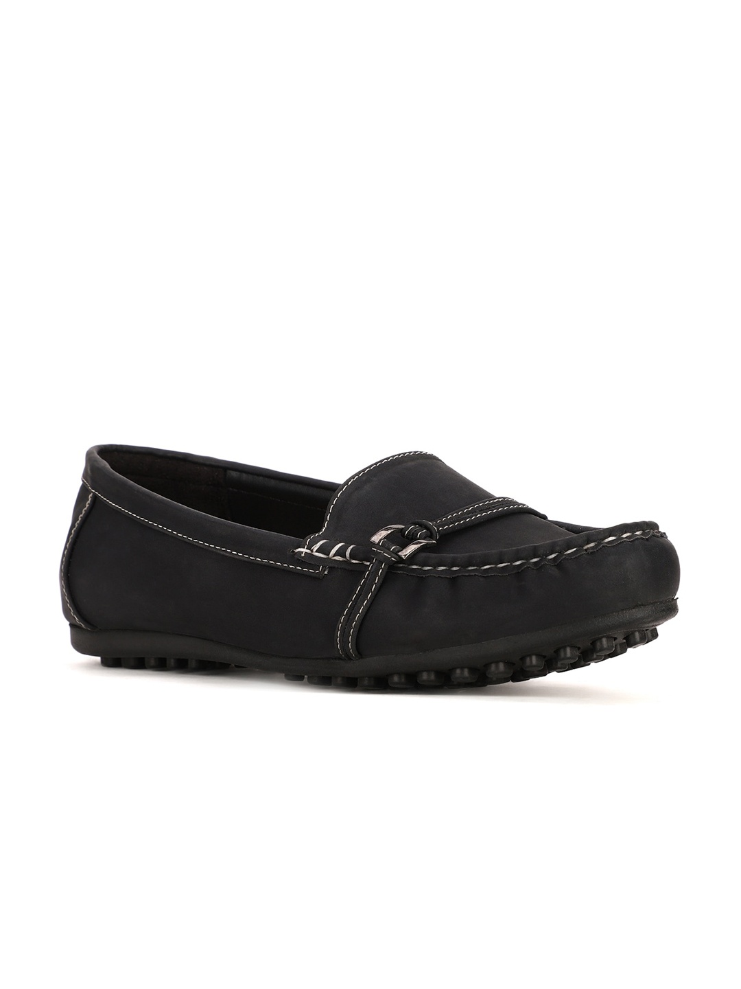 

Bata Women Black PU Loafers