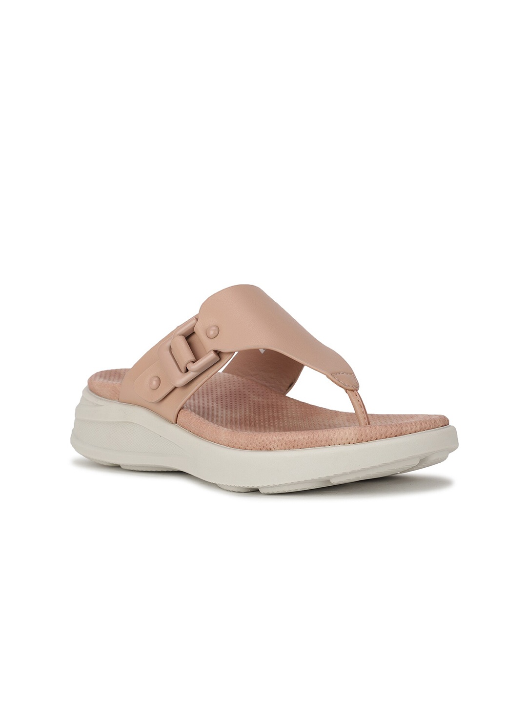 

Bata comfit Women Nude-Coloured T-Strap Flats