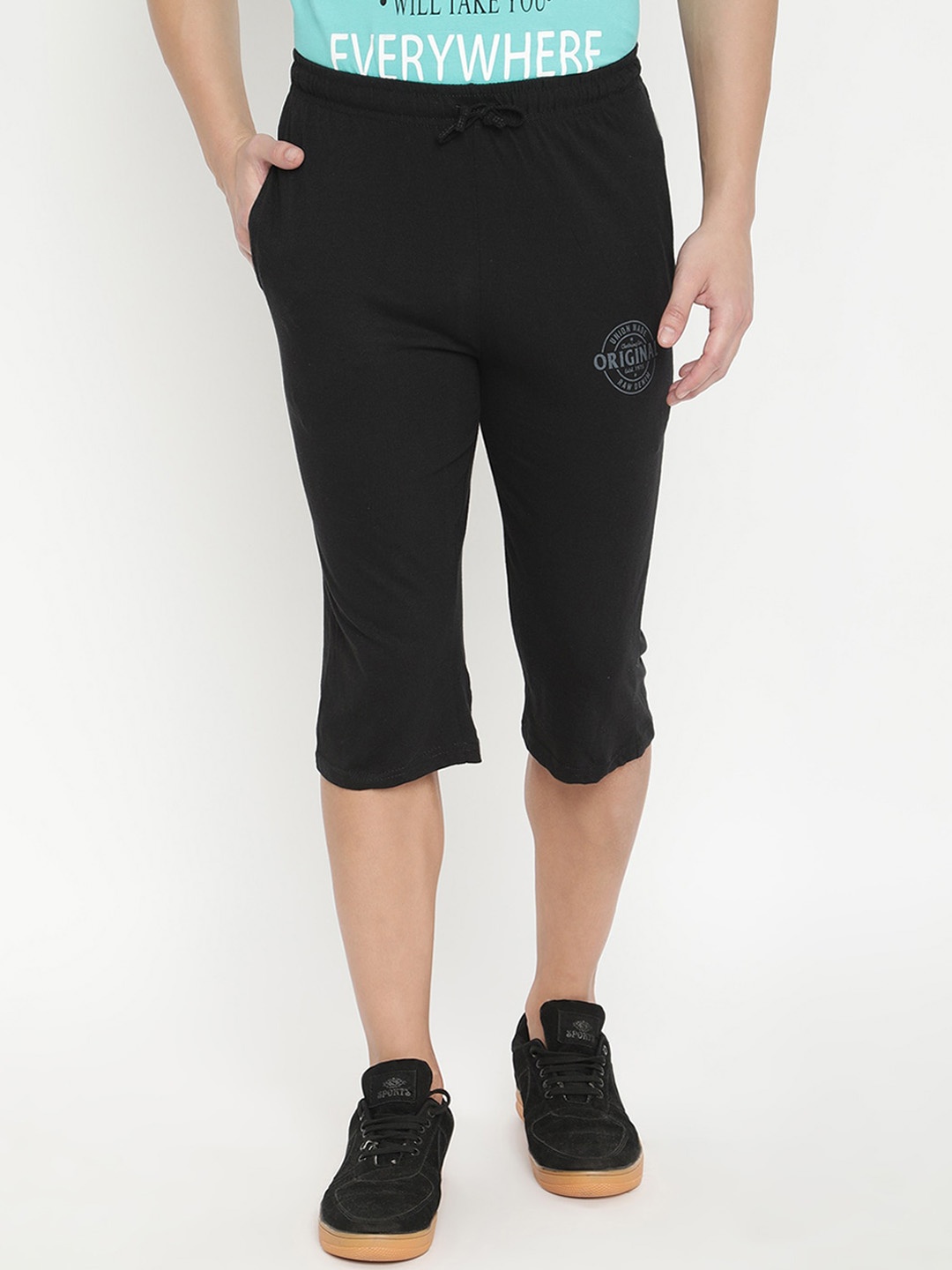 

V2 Value & Variety Men Black Regular Shorts