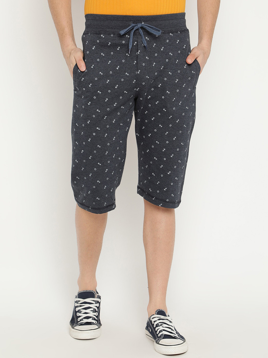 

V2 Value & Variety Men Blue Printed Regular Shorts