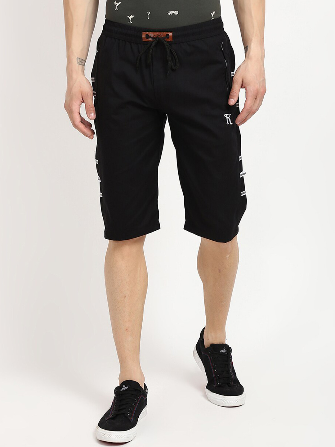 

V2 Value & Variety Men Black Regular Shorts