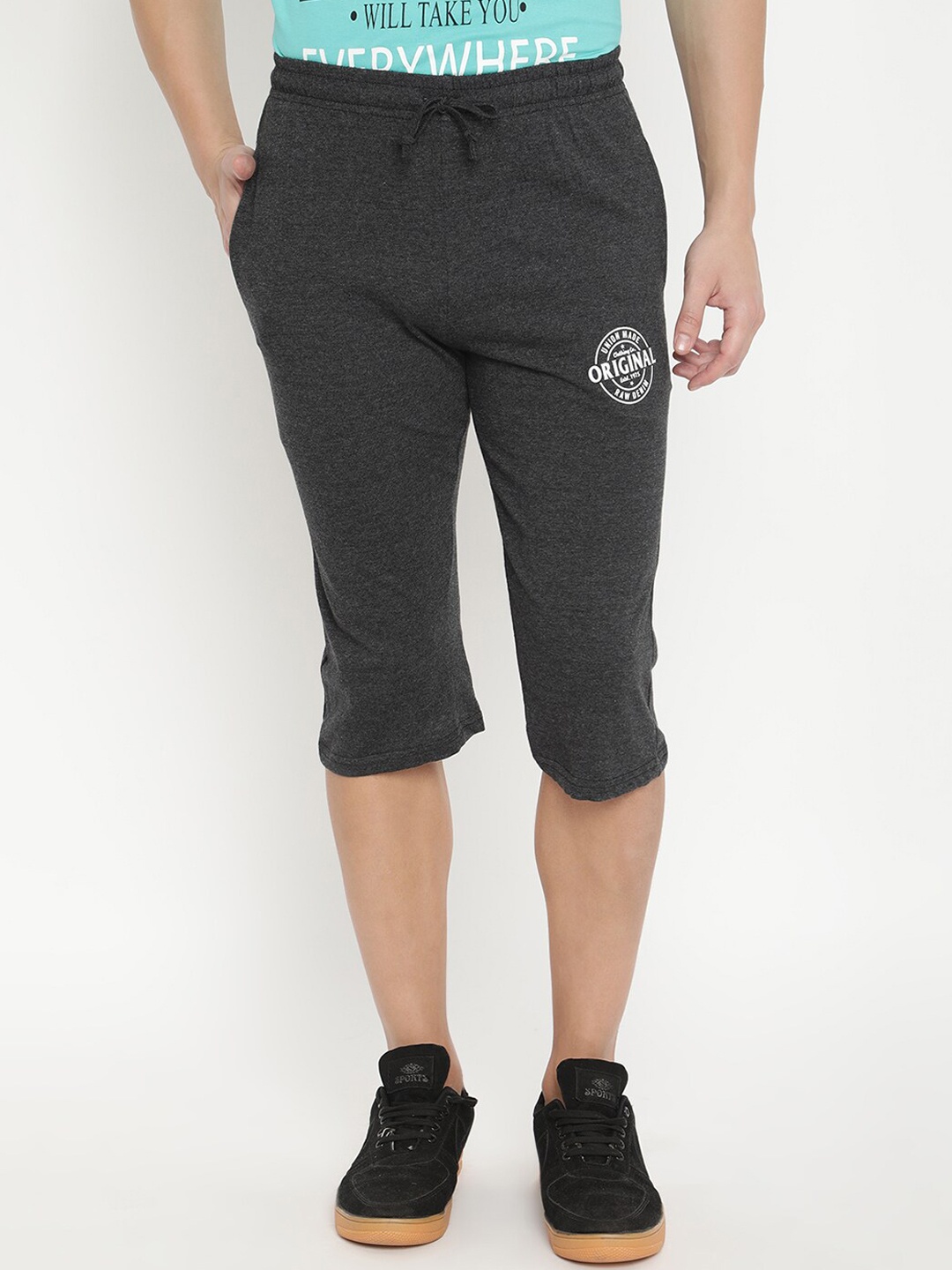 

V2 Value & Variety Men Black Regular Shorts