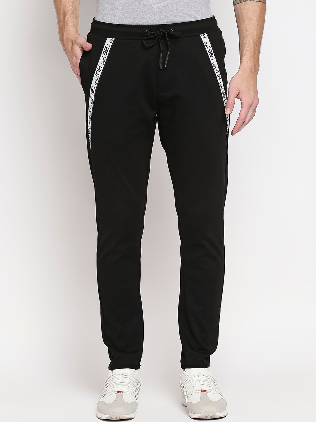

Being Human Men Black Solid Track Pants