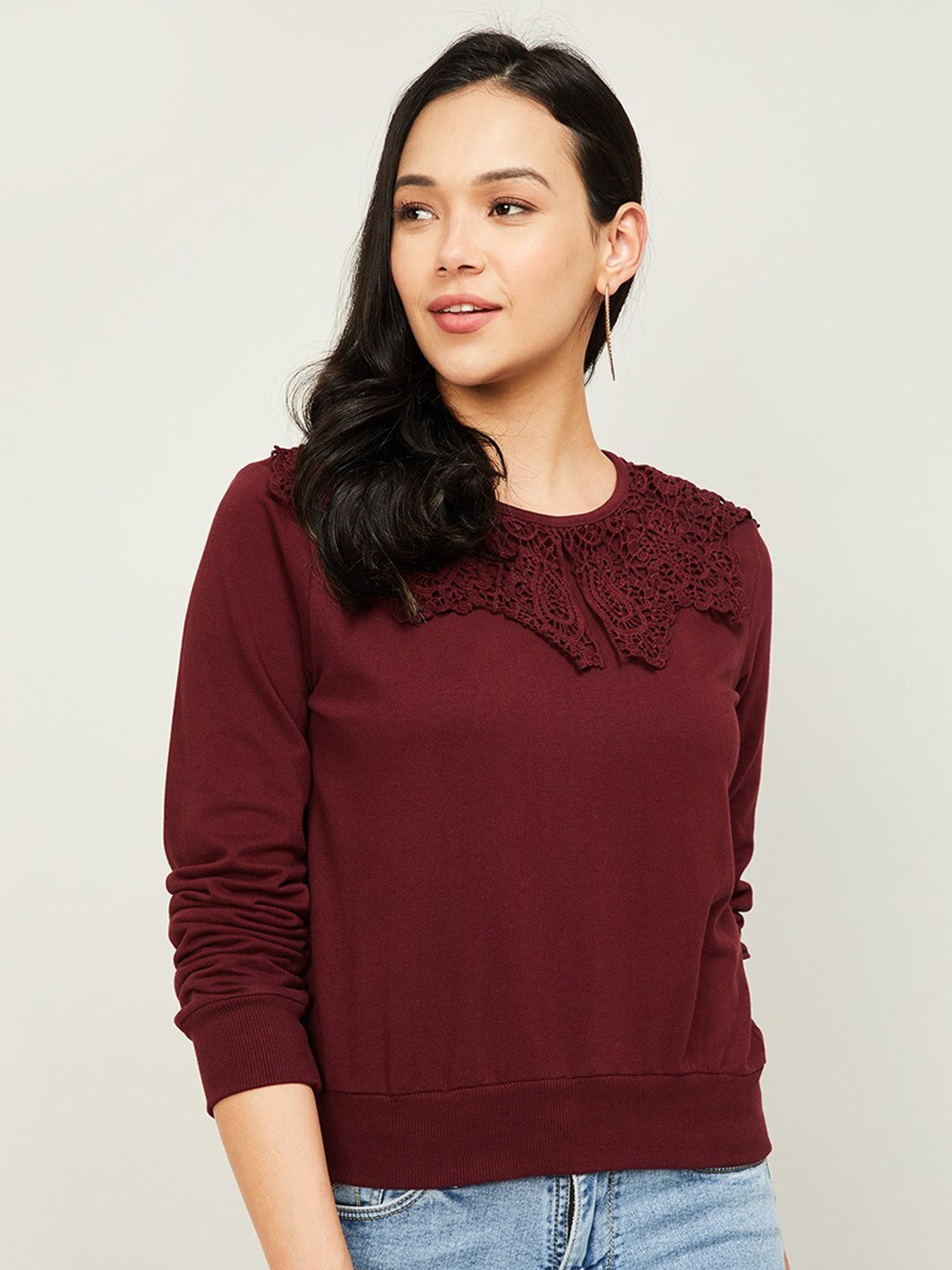 

Ginger by Lifestyle Women Red Sweatshirt