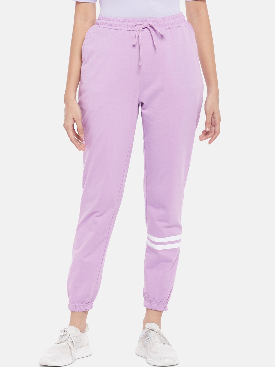 

Ajile by Pantaloons Women Purple Regular Fit Joggers