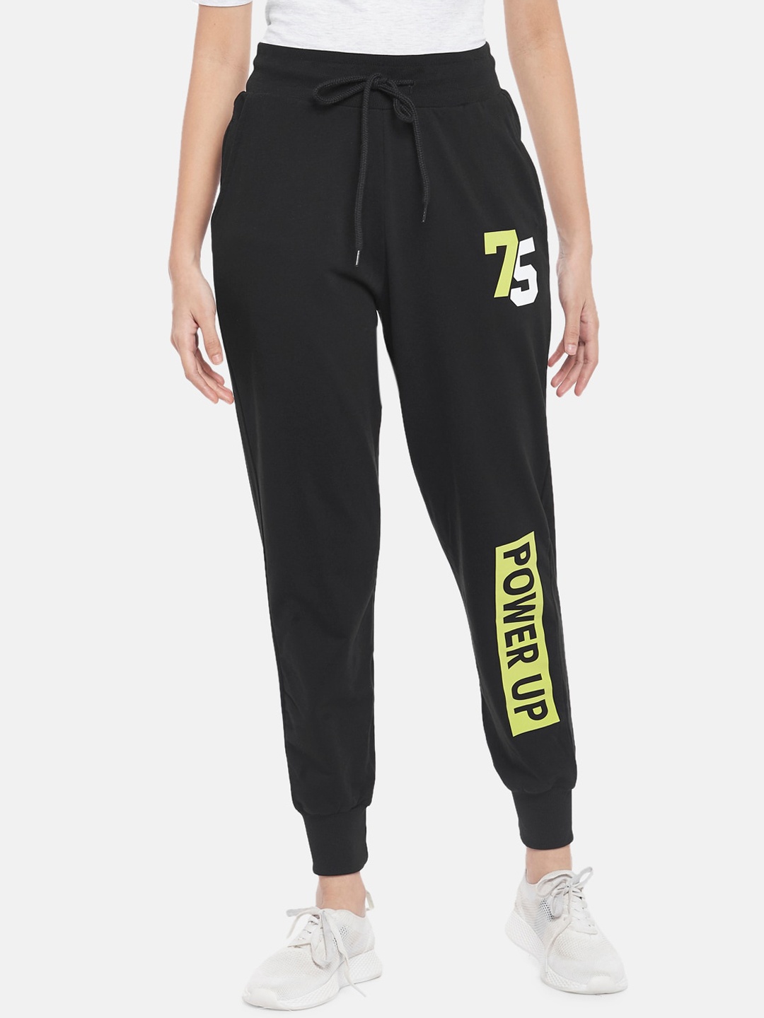

Ajile by Pantaloons Women Black Solid Joggers