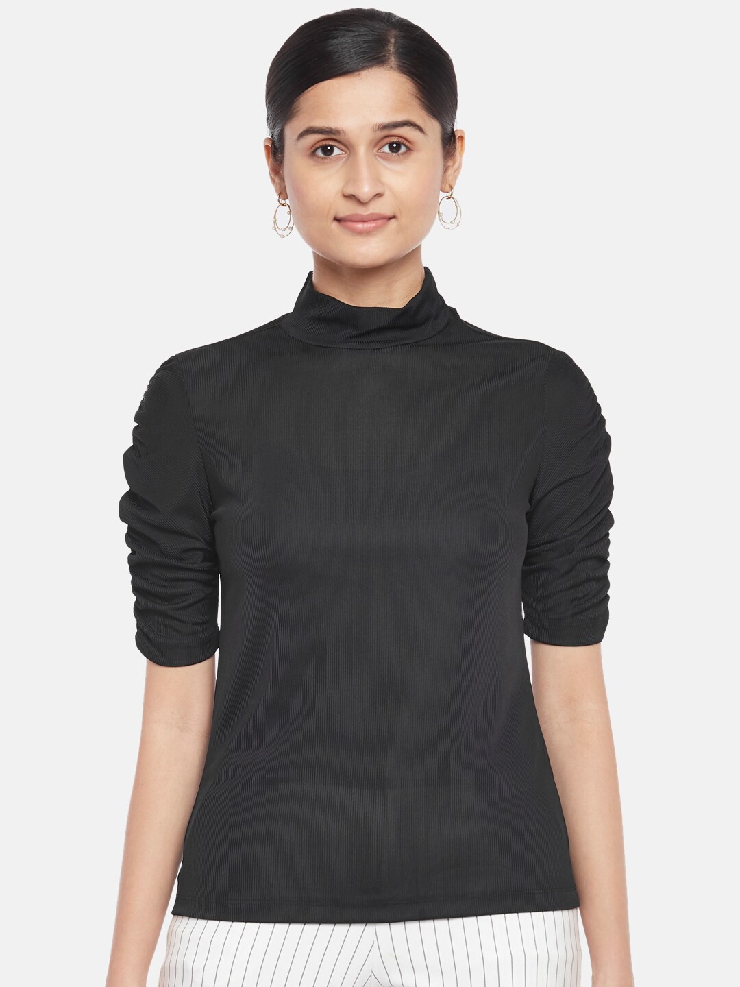 

Annabelle by Pantaloons Black Regular Top