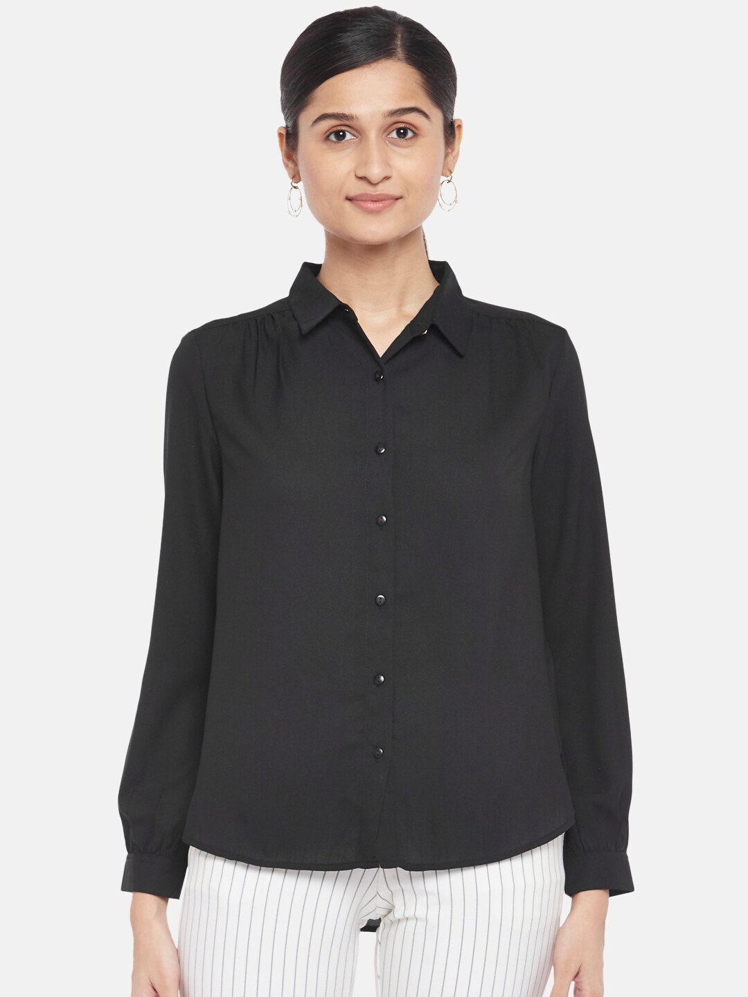 

Annabelle by Pantaloons Black Shirt Style Top