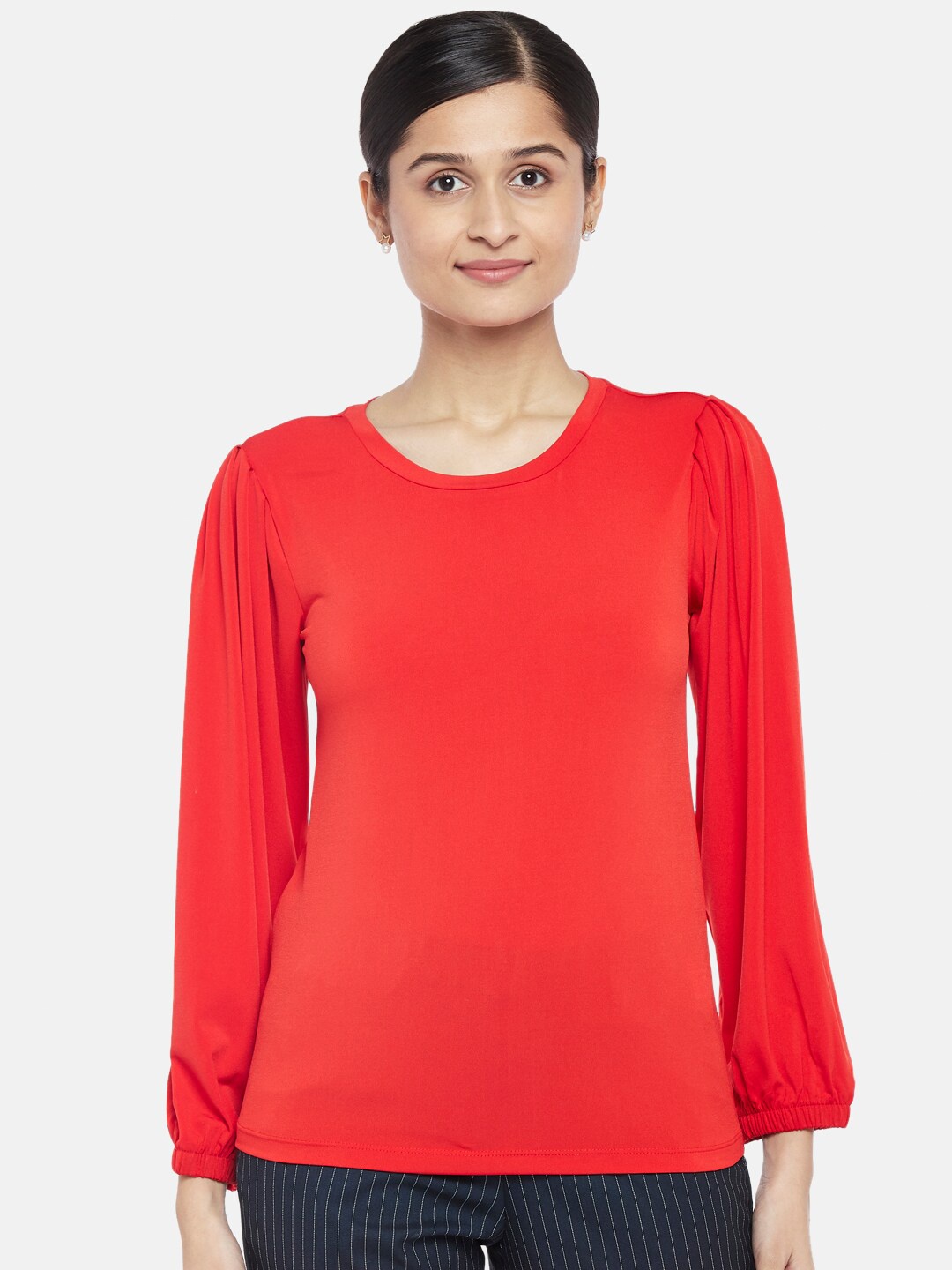 

Annabelle by Pantaloons Red Regular Top