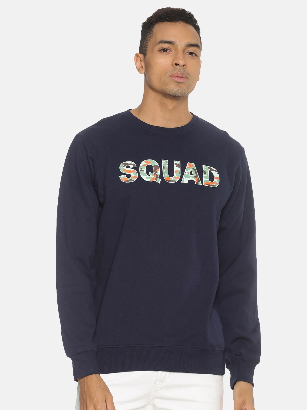 

Chennis Men Navy Blue Printed Sweatshirt