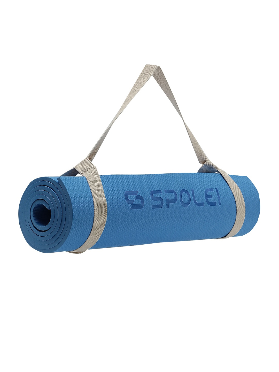 

Spolei Blue Solid Anti-Skid Yoga Mat