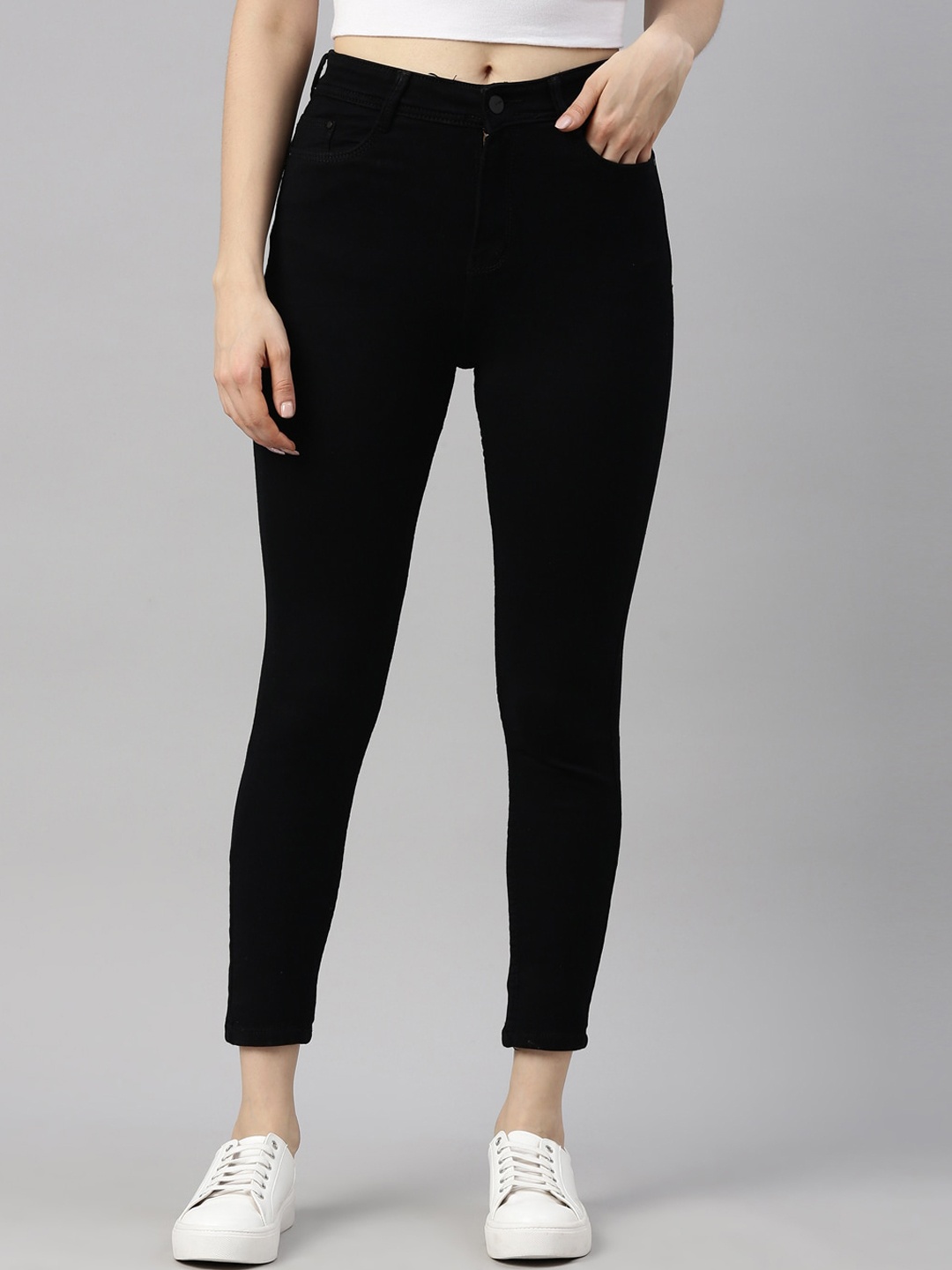 

GOLDSTROMS Women Black Slim Fit Stretchable Jeans
