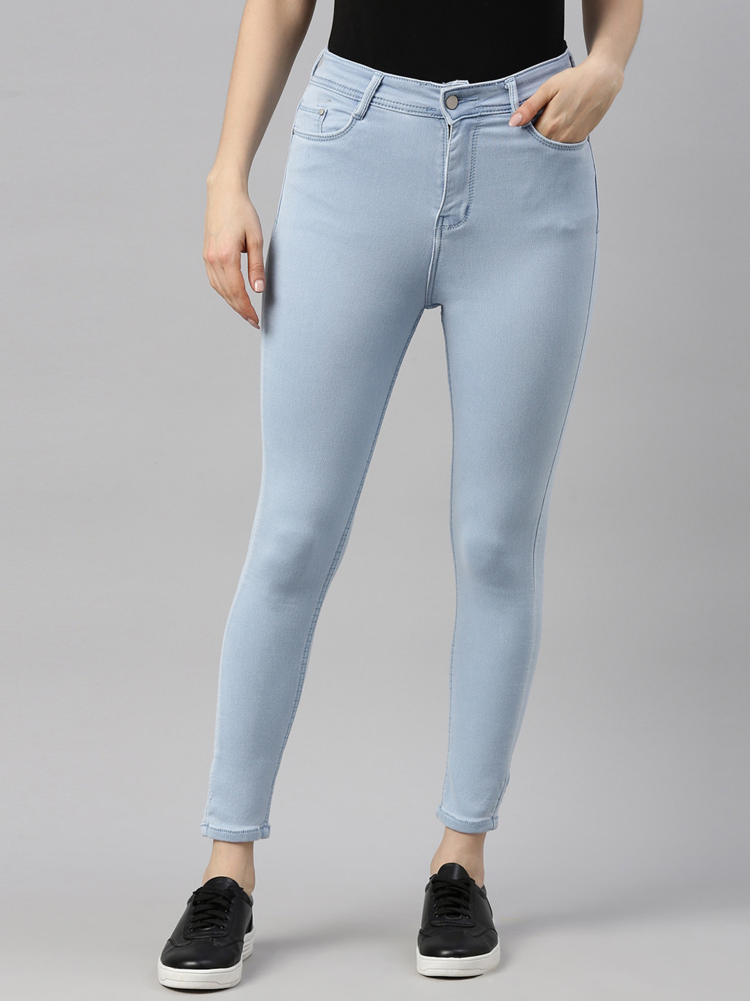 

GOLDSTROMS Women Navy Blue Slim Fit Stretchable Jeans