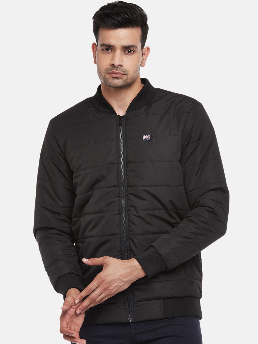

BYFORD by Pantaloons Men Black Sporty Jacket