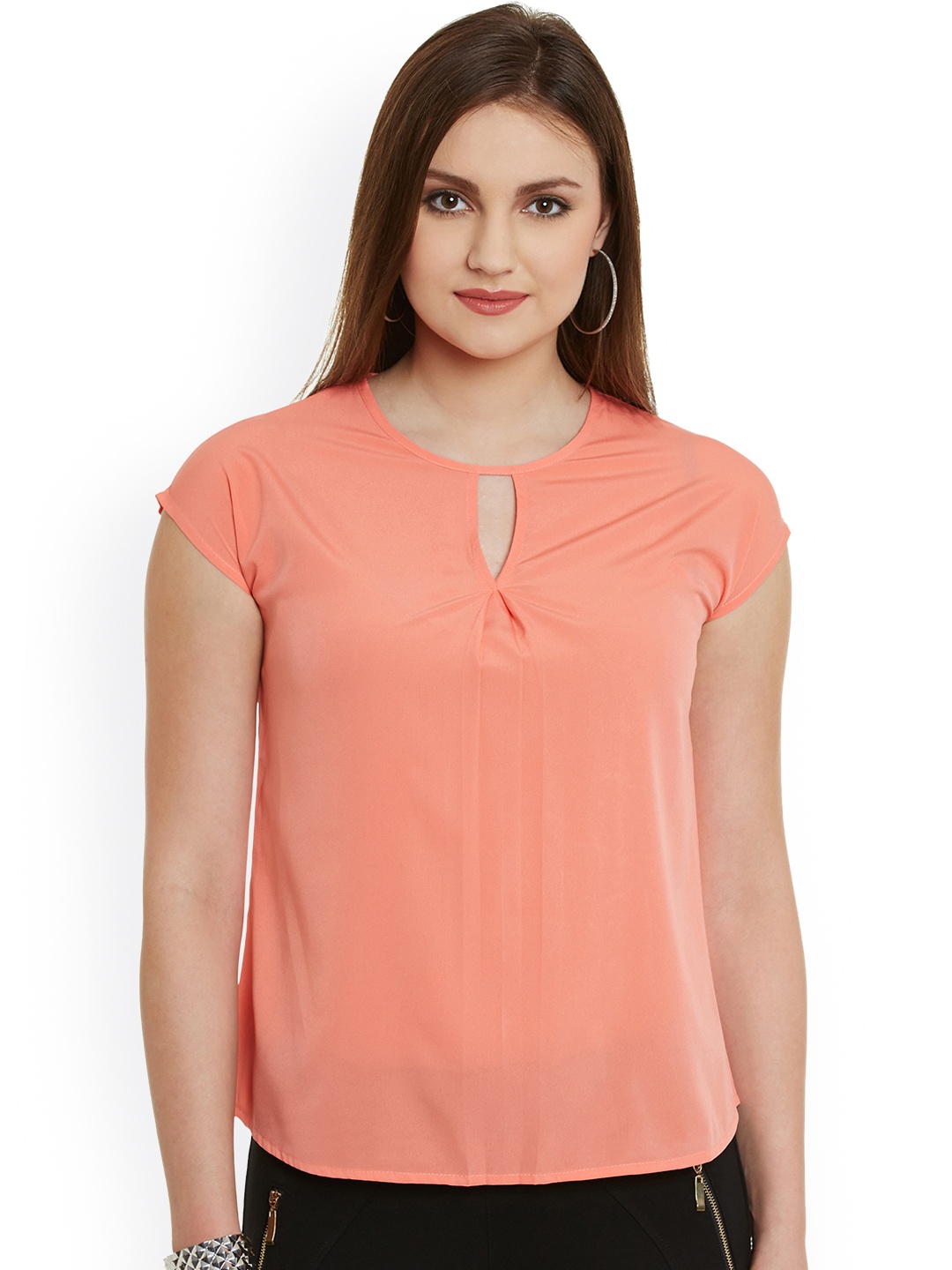 

WISSTLER Women Coral Pink Top