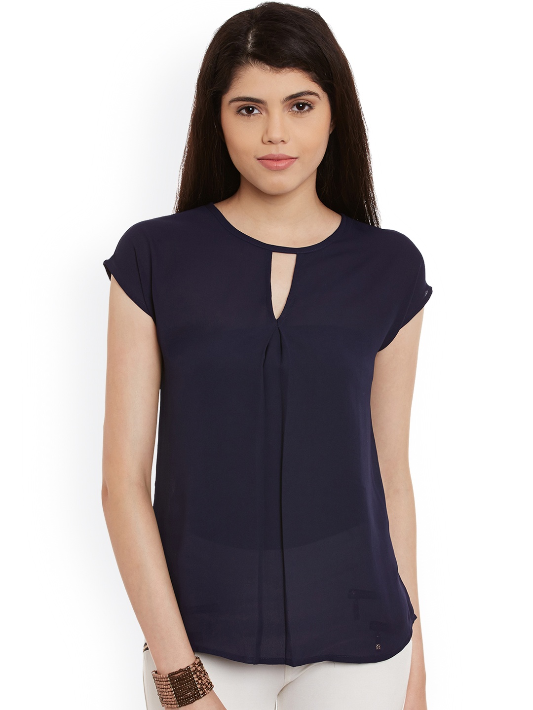 

WISSTLER Women Navy Top, Navy blue