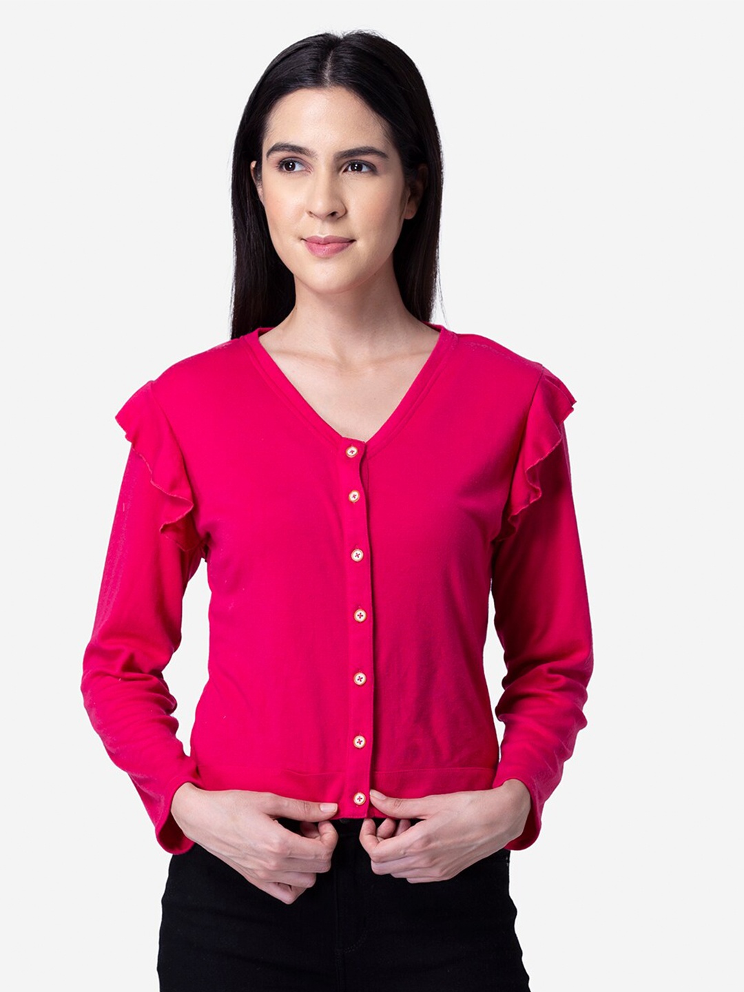 

Modriba Women Fuchsia Sweatshirt