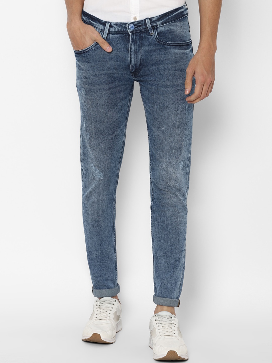 

Allen Solly Men Blue Skinny Fit Heavy Fade Jeans