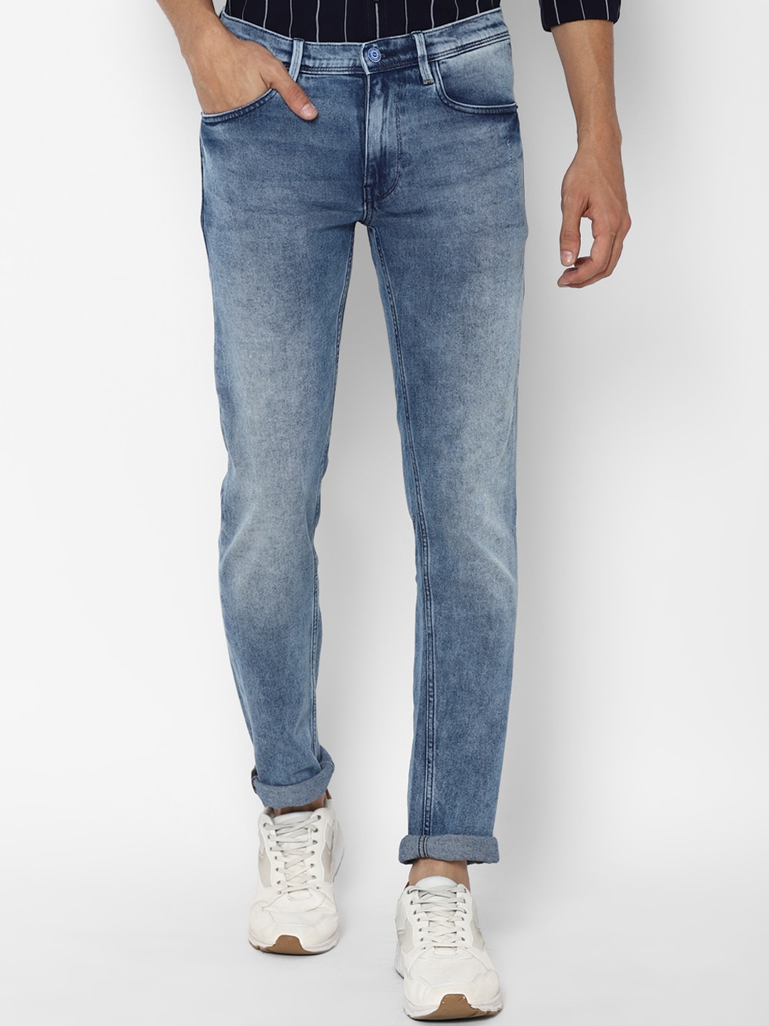 

Allen Solly Men Blue Skinny Fit Heavy Fade Jeans